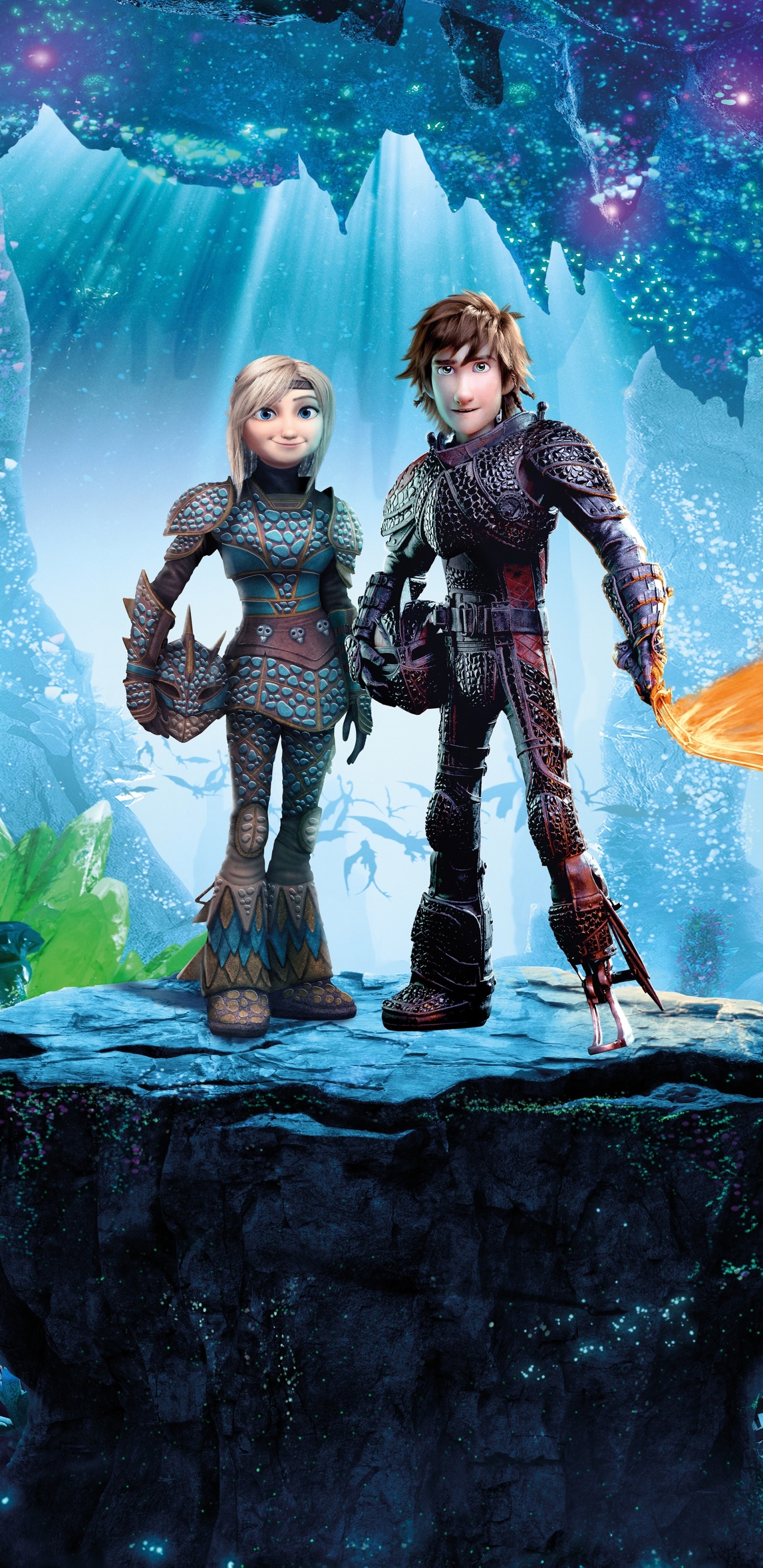 Movie How to Train Your Dragon: The Hidden World, Hiccup (How To Train Your Dragon), Astrid (How To Train Your Dragon), 1440x2960, Phone HD Wallpaper