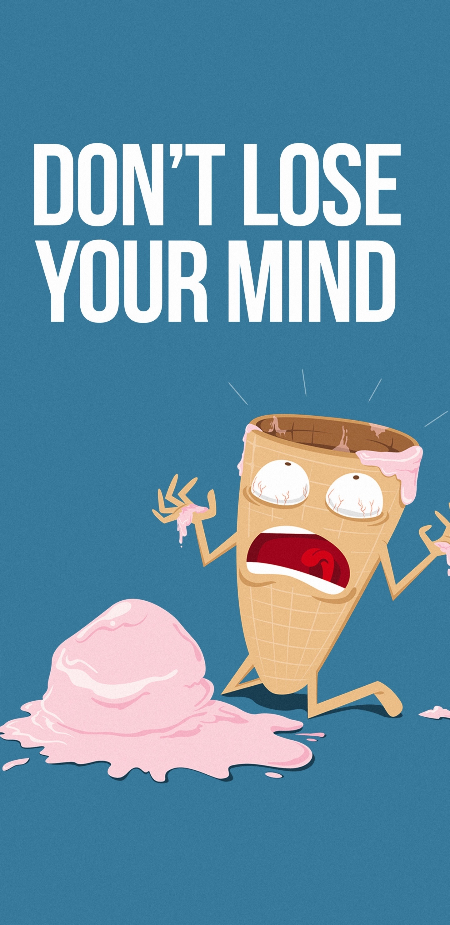 Humor Minimalist, Ice Cream, 1440x2960, Phone HD Wallpaper