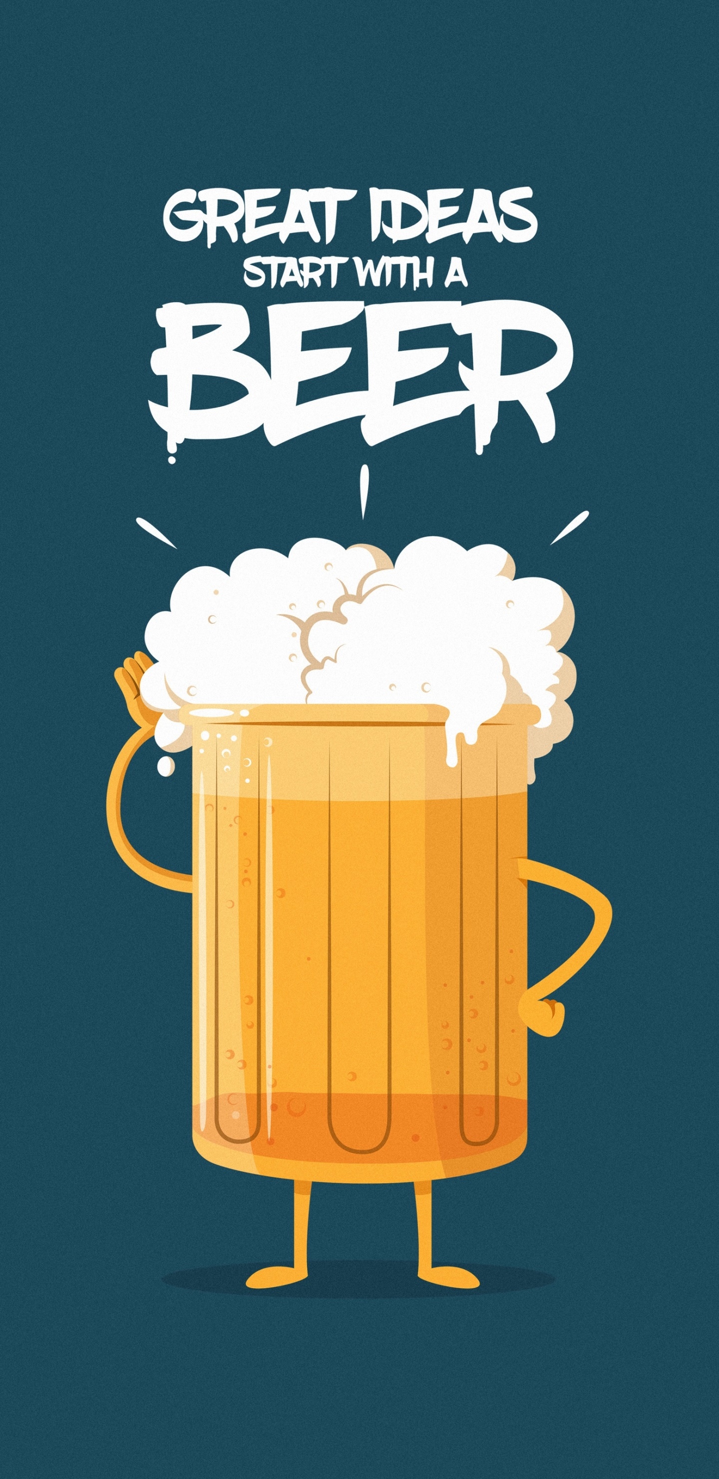 Humor Minimalist, Beer, 1440x2960, Phone HD Wallpaper