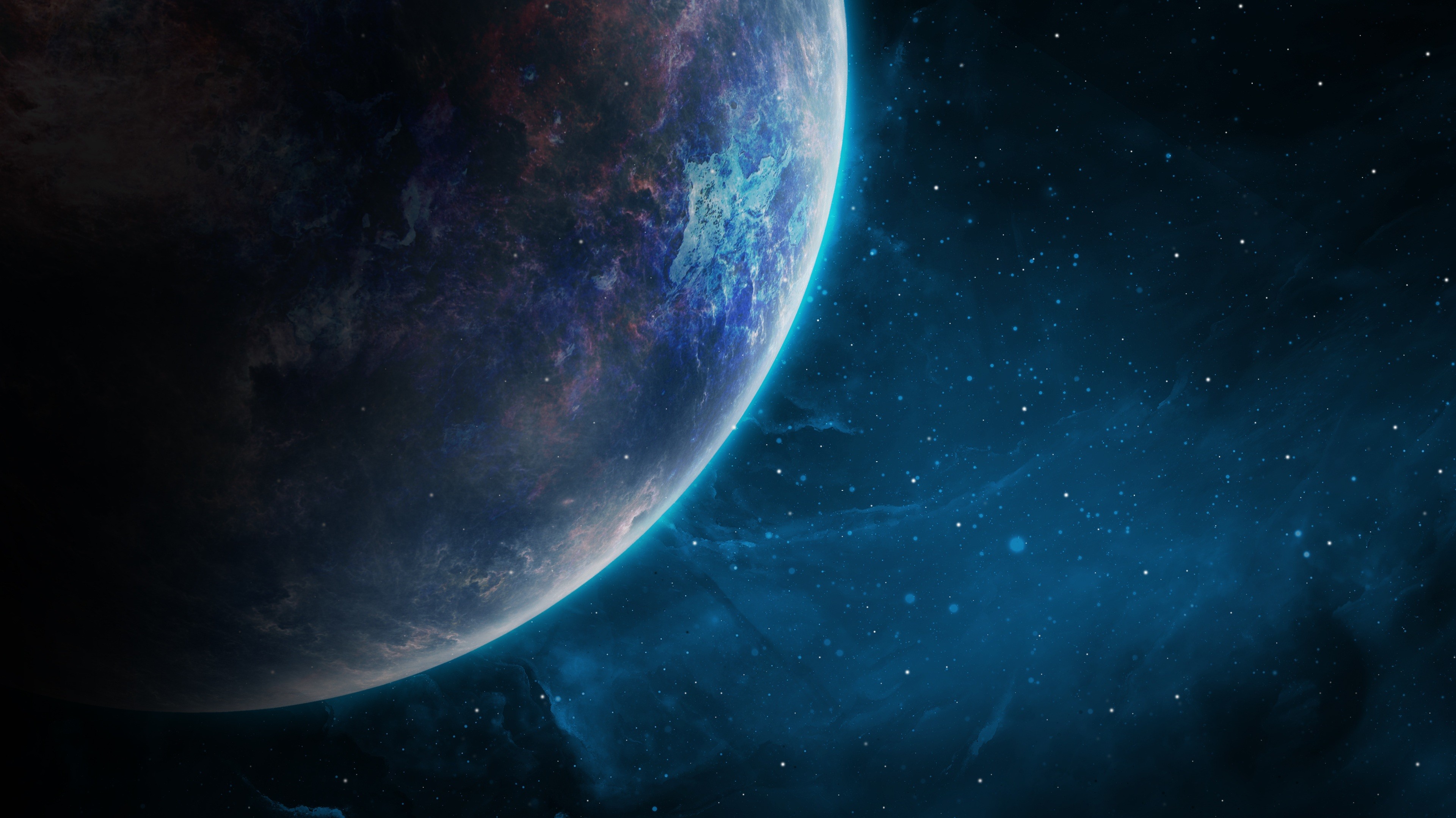 space, galaxy, planet, 4k, HD Wallpaper