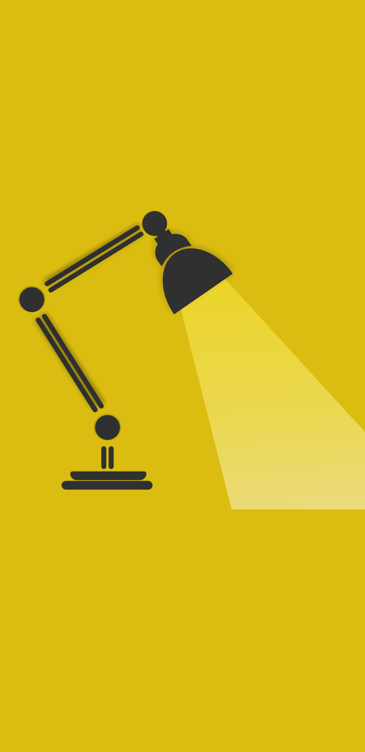 Artistic Minimalist, Yellow, Lamp, 1440x2960, Phone HD Wallpaper
