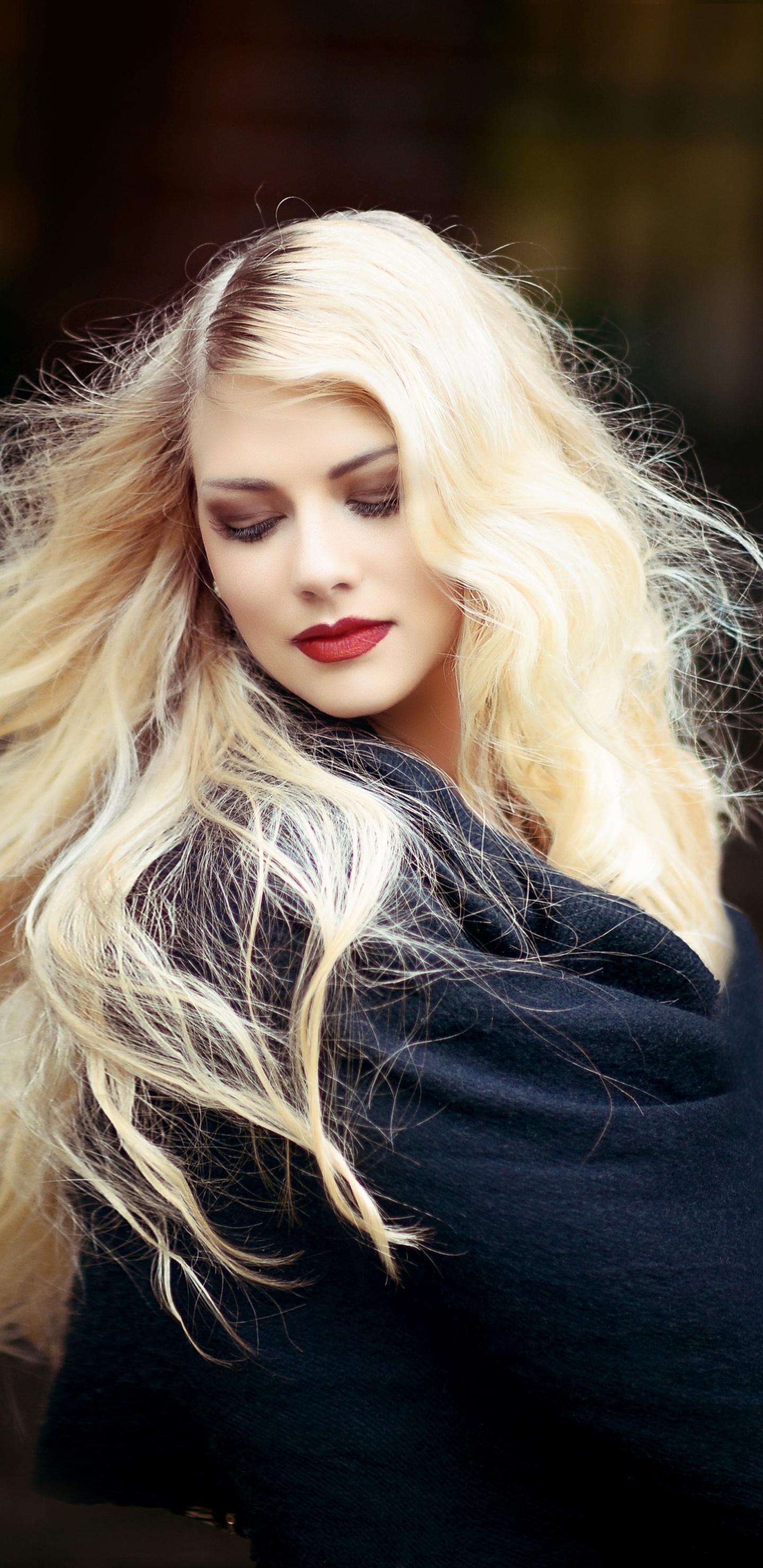 Women Model, Blonde, Lipstick, Mood, 1440x2960, Phone HD Wallpaper