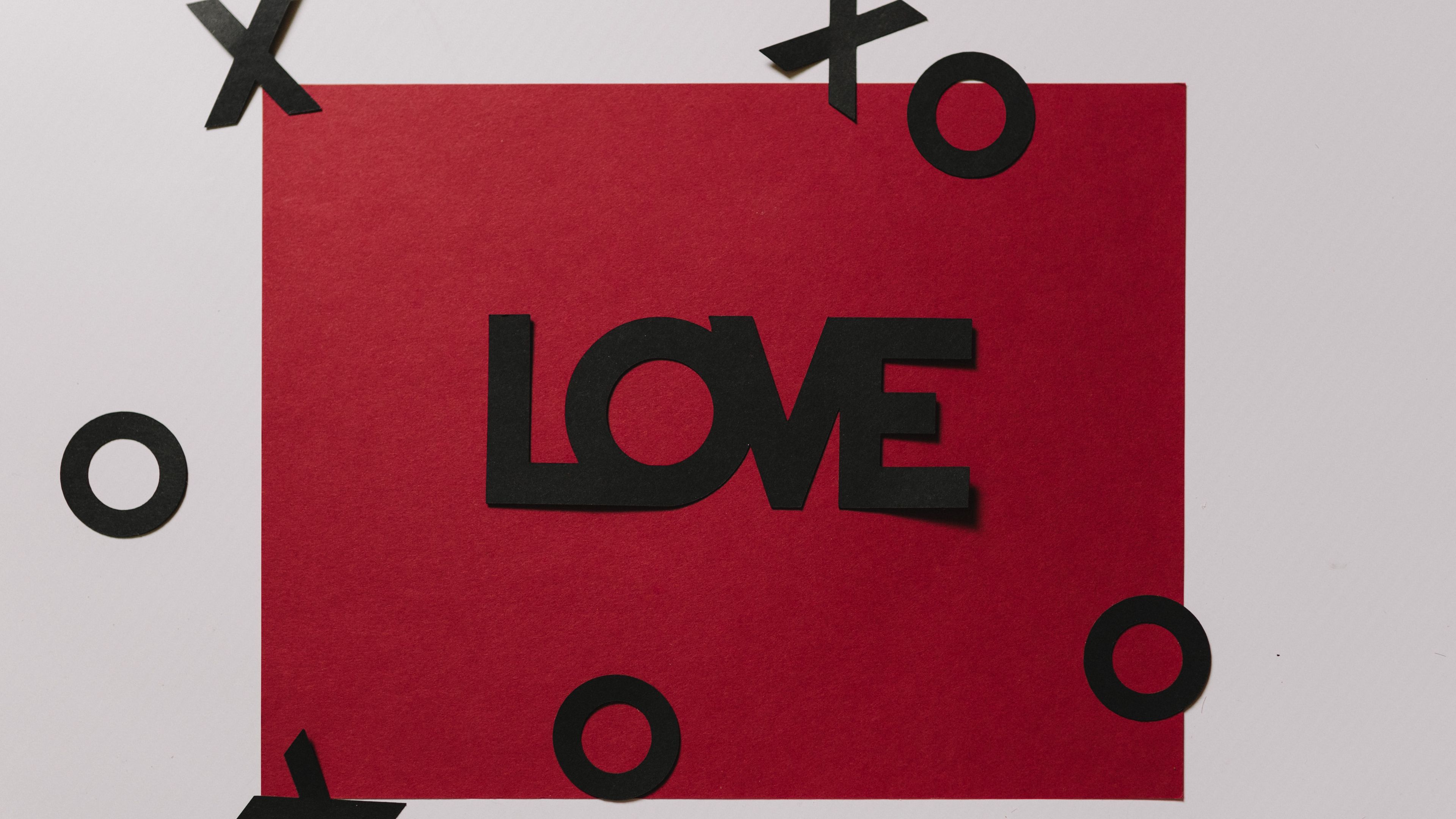 love, words, paper, 4k, HD Wallpaper