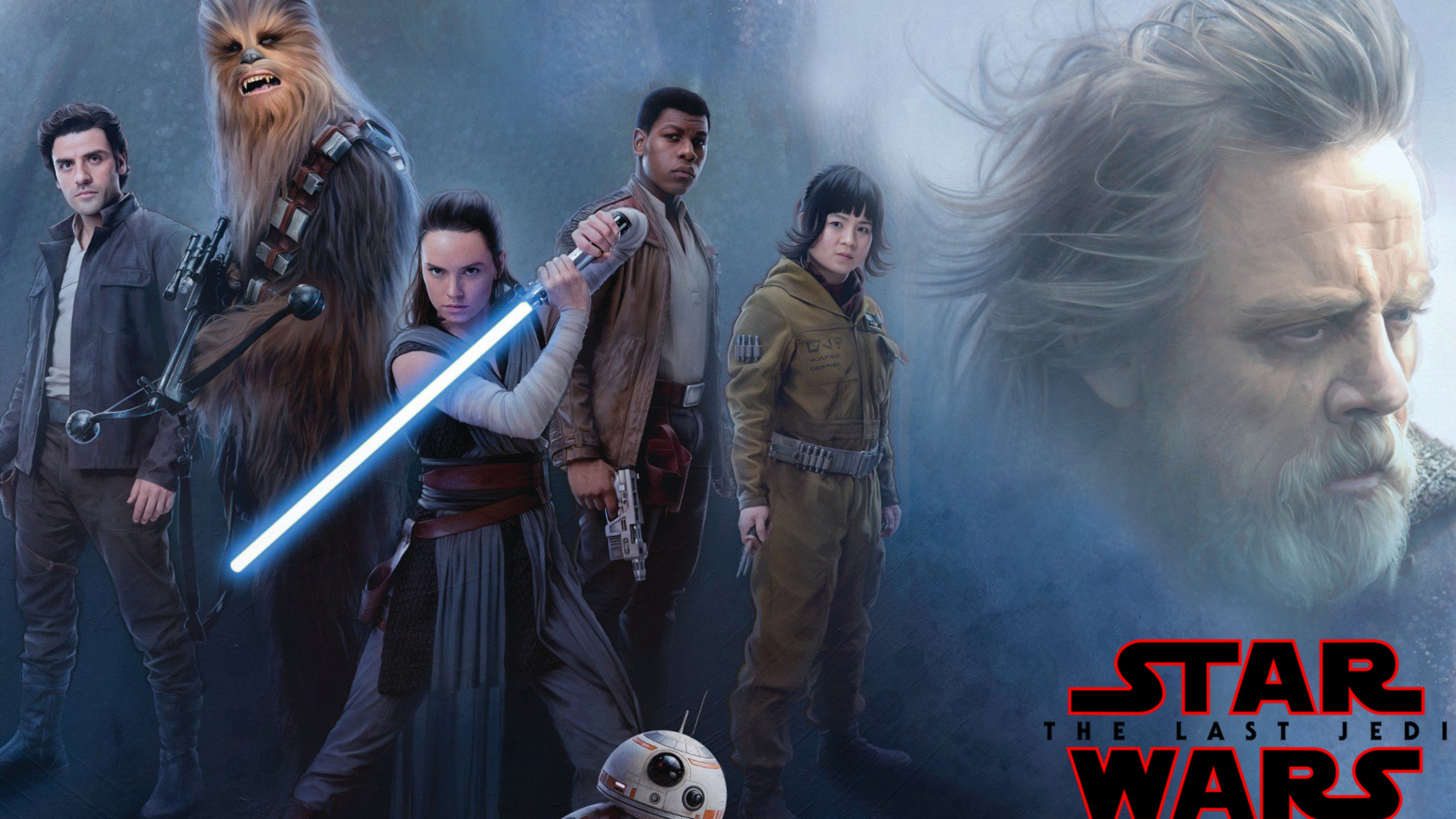 Star Wars: The Last Jedi, Daisy Ridley, John Boyega, poster, 4k, HD Wallpaper