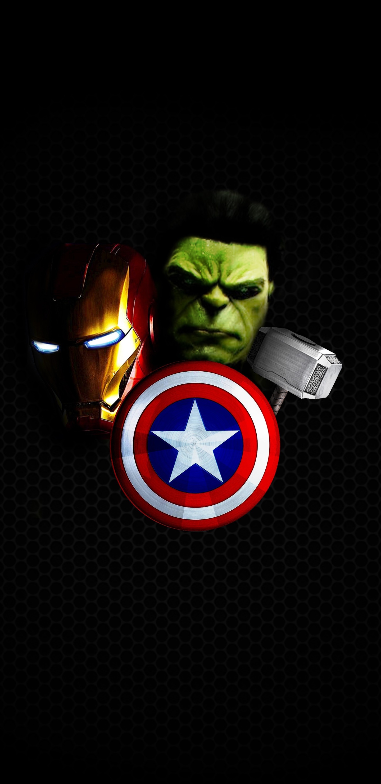 Comics The Avengers, Hulk, Captain America, 1440x2960, Phone HD Wallpaper
