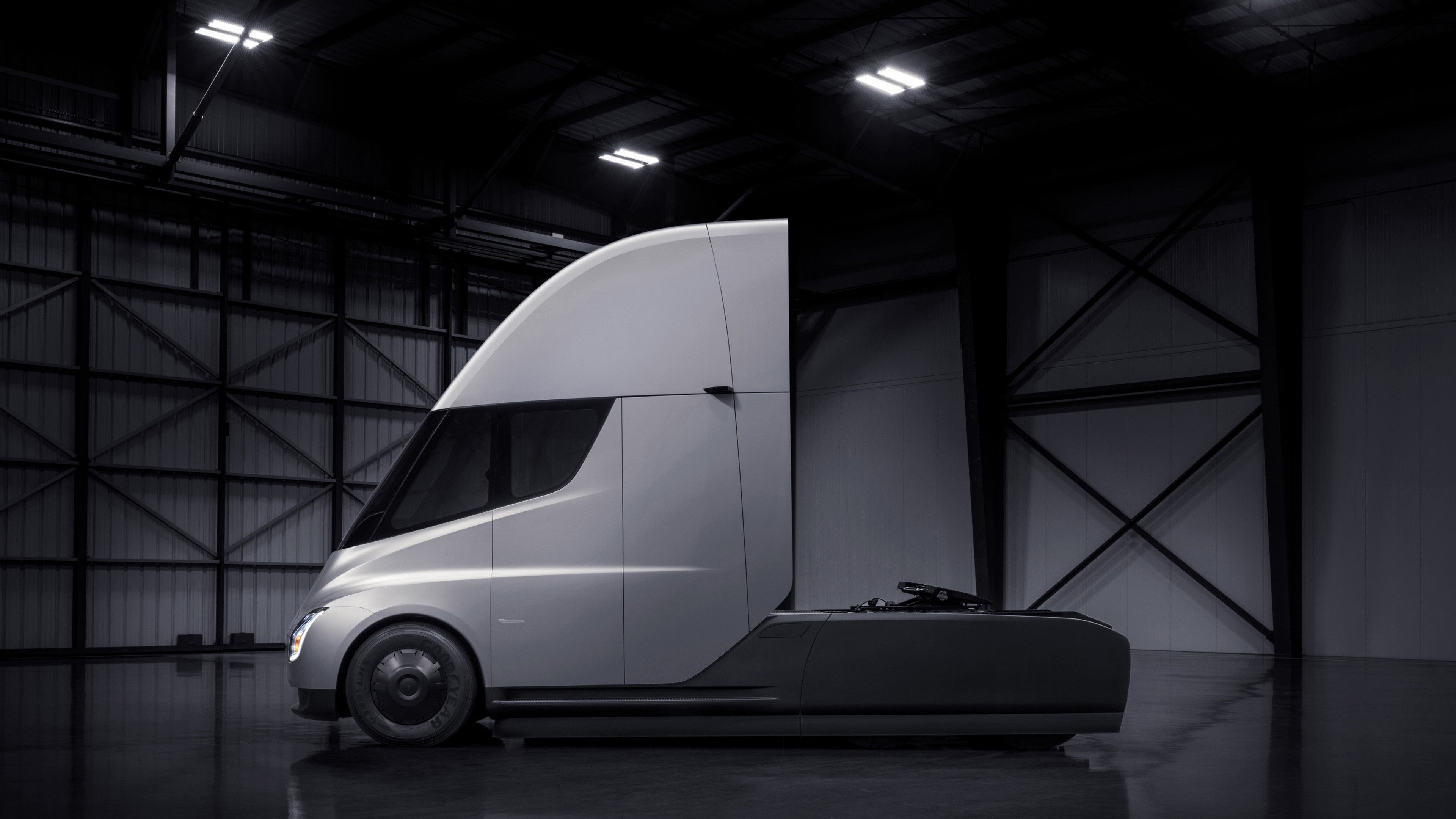 Tesla Semi Truck, electric car, 4k, HD Wallpaper