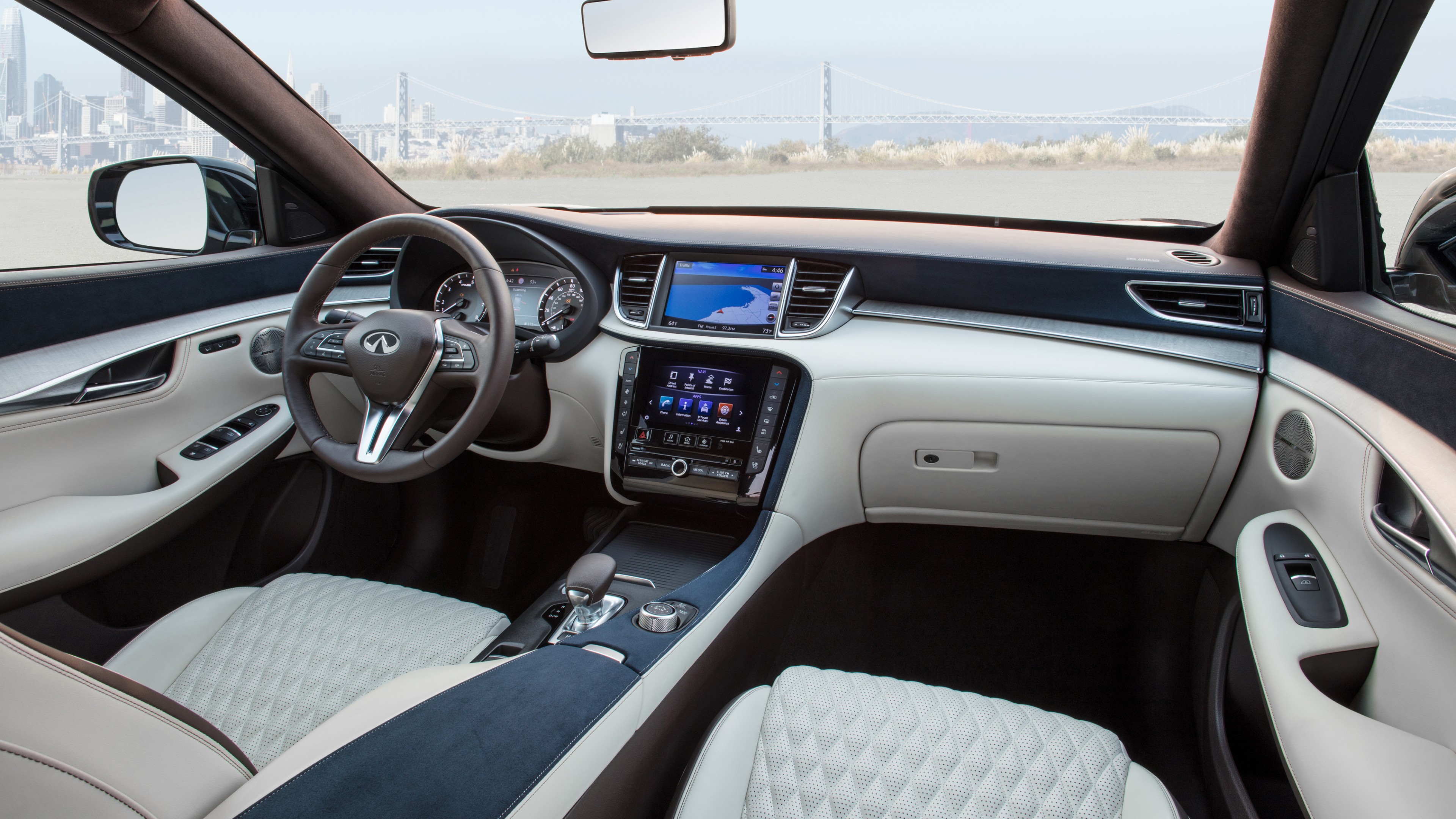 Infiniti QX50, 2018 Cars, interior, 4k, HD Wallpaper