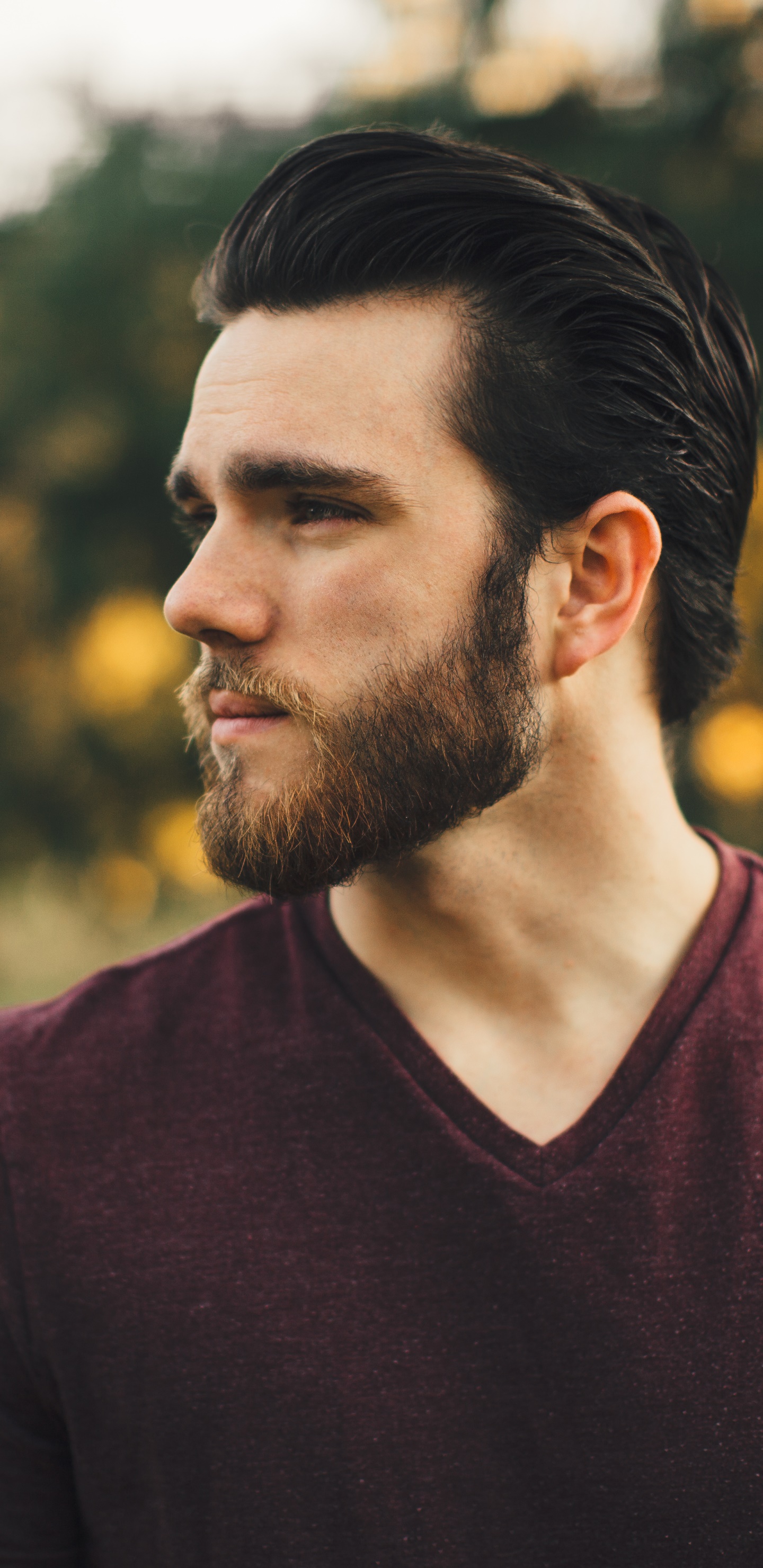 Men Model, Beard, Depth Of Field, 1440x2960, Phone HD Wallpaper