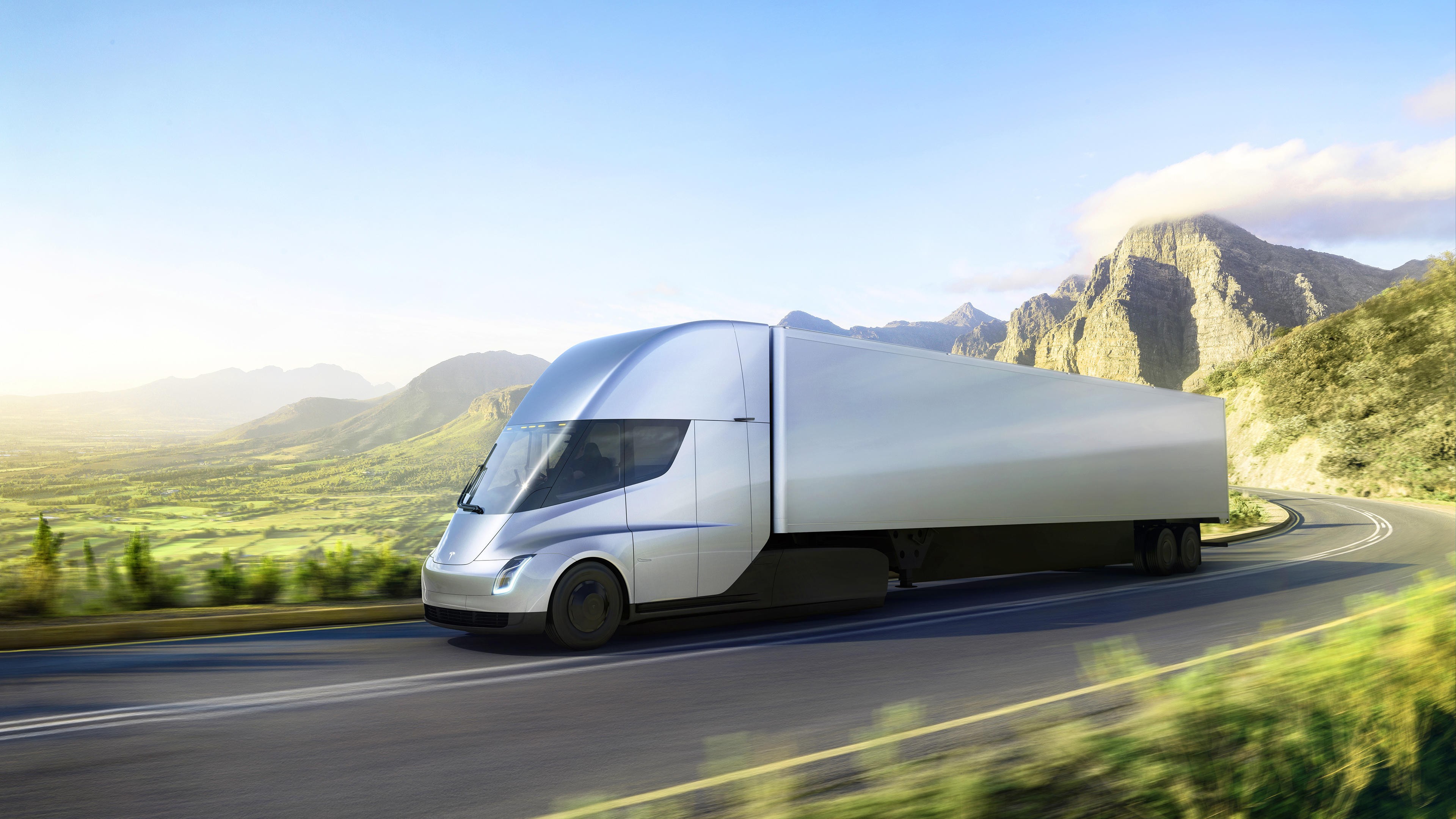 Tesla Semi Truck, electric car, 4k, HD Wallpaper