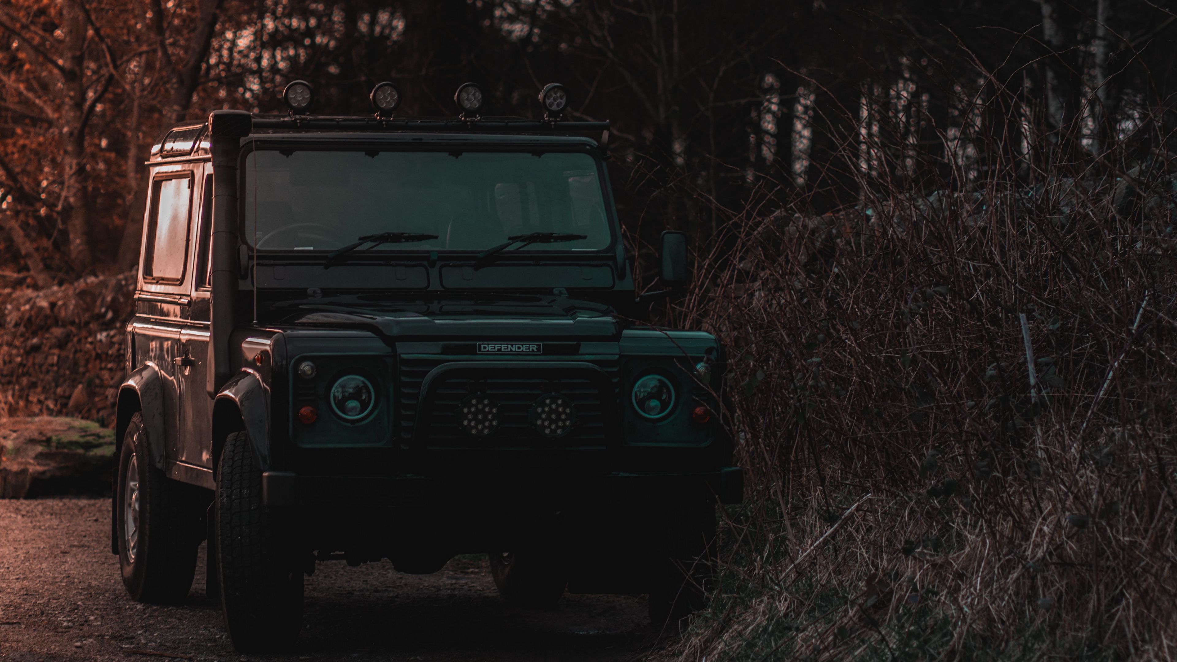 suv, car, front view, headlights, 4k, HD Wallpaper
