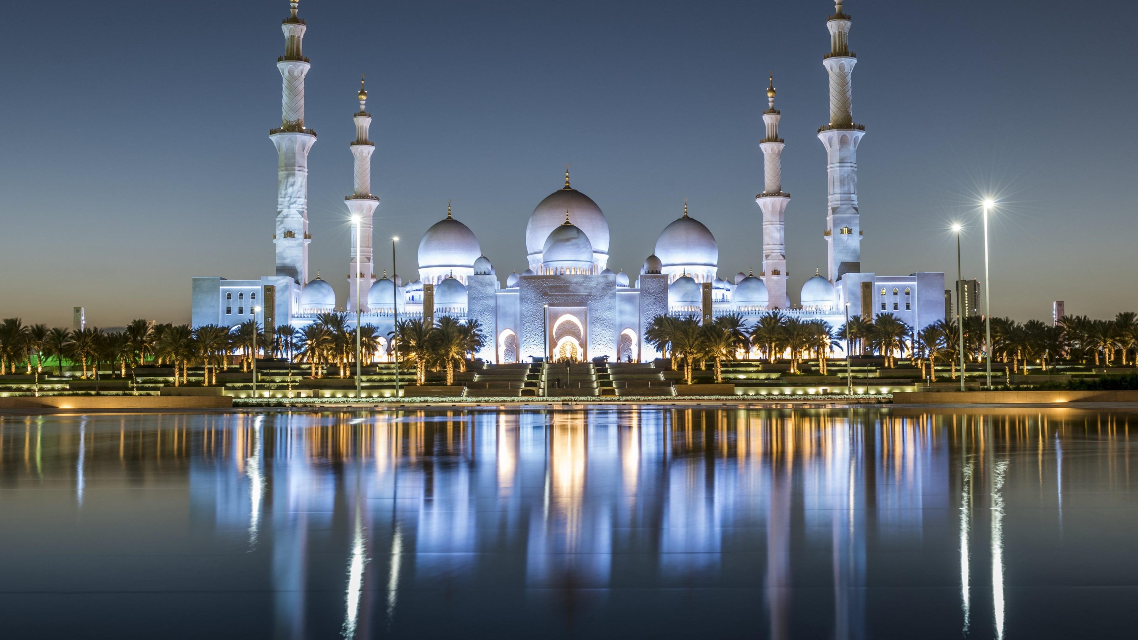 Sheikh Zayed Mosque, Abu Dhabi, 4k, HD Wallpaper
