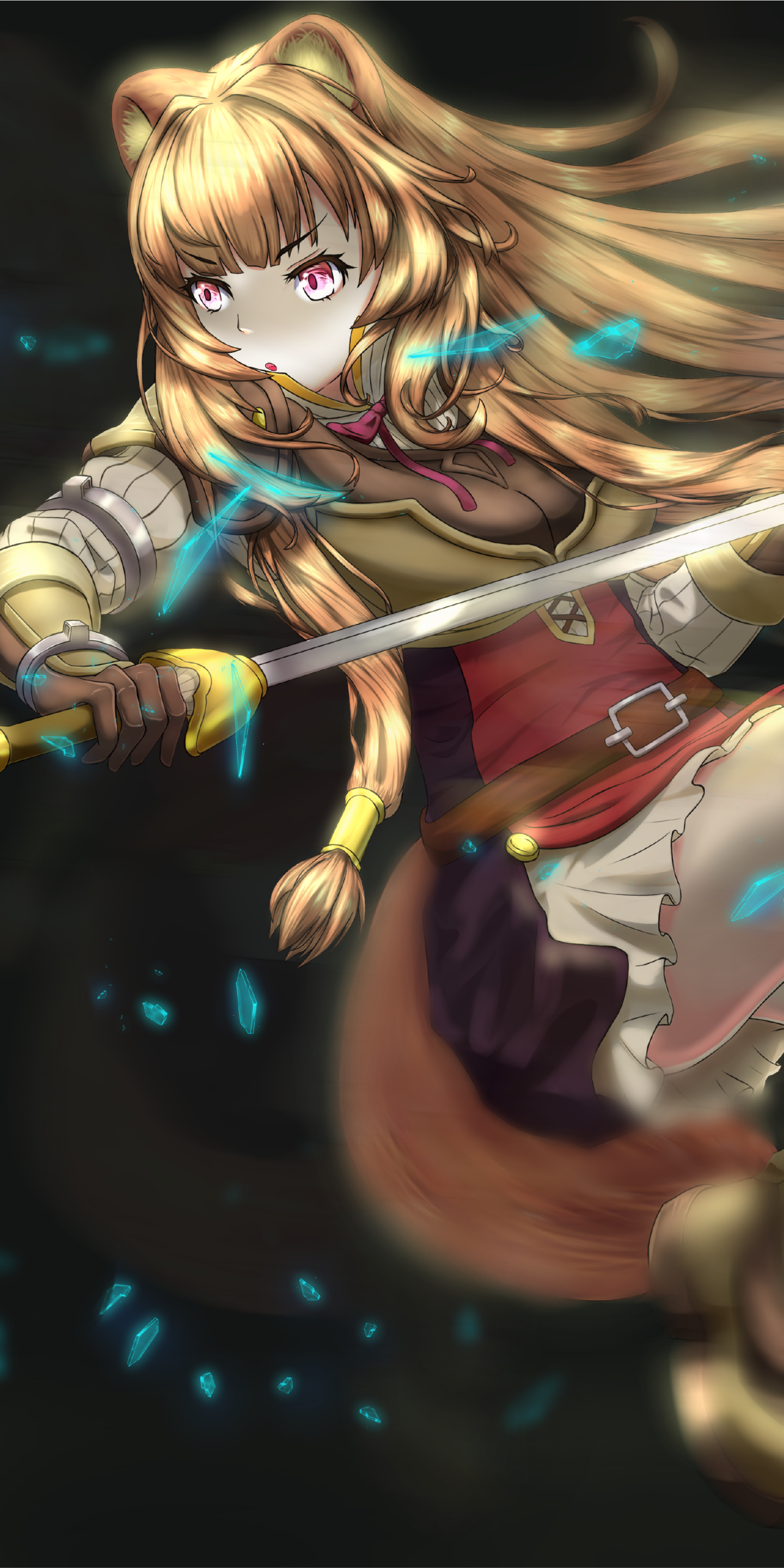 Anime The Rising of the Shield Hero, Raphtalia (The Rising Of The Shield Hero), 1440x2880, Phone HD Wallpaper