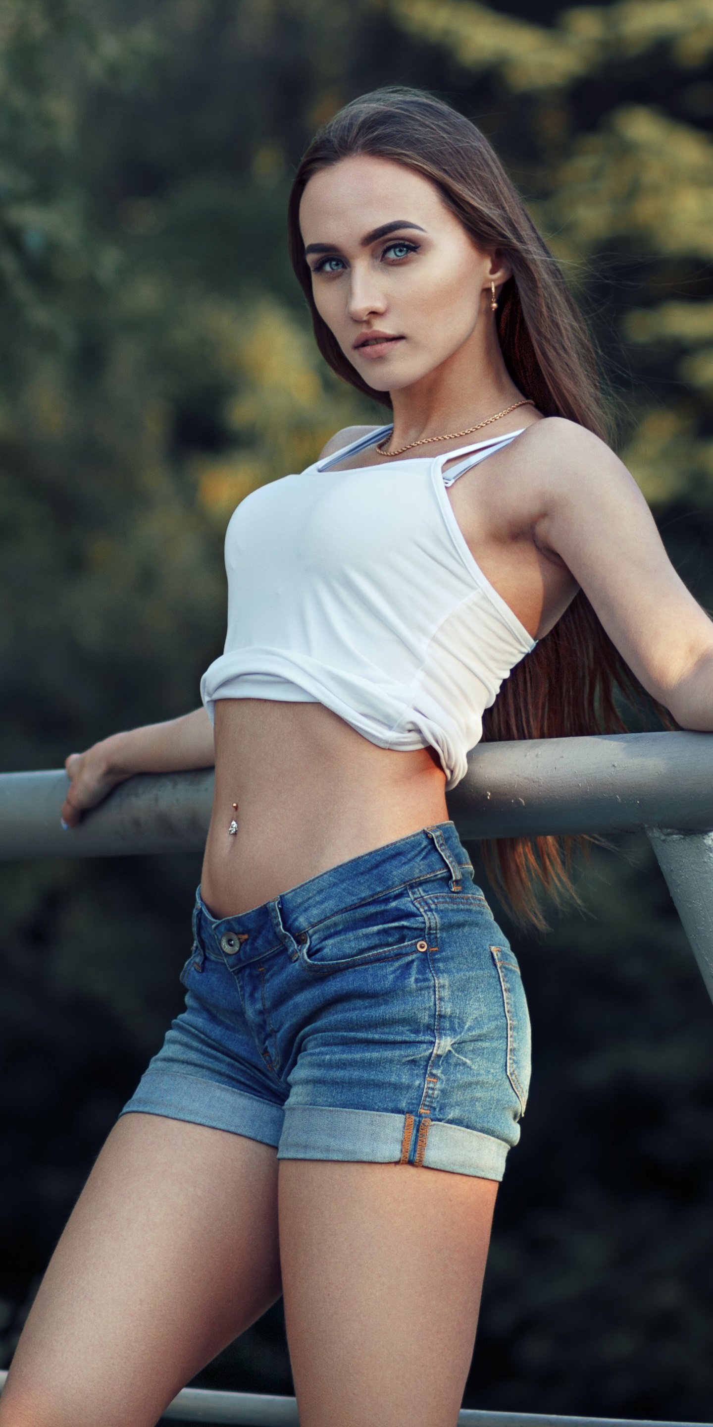 Women Model, Brunette, Long Hair, 1440x2880, Phone HD Wallpaper