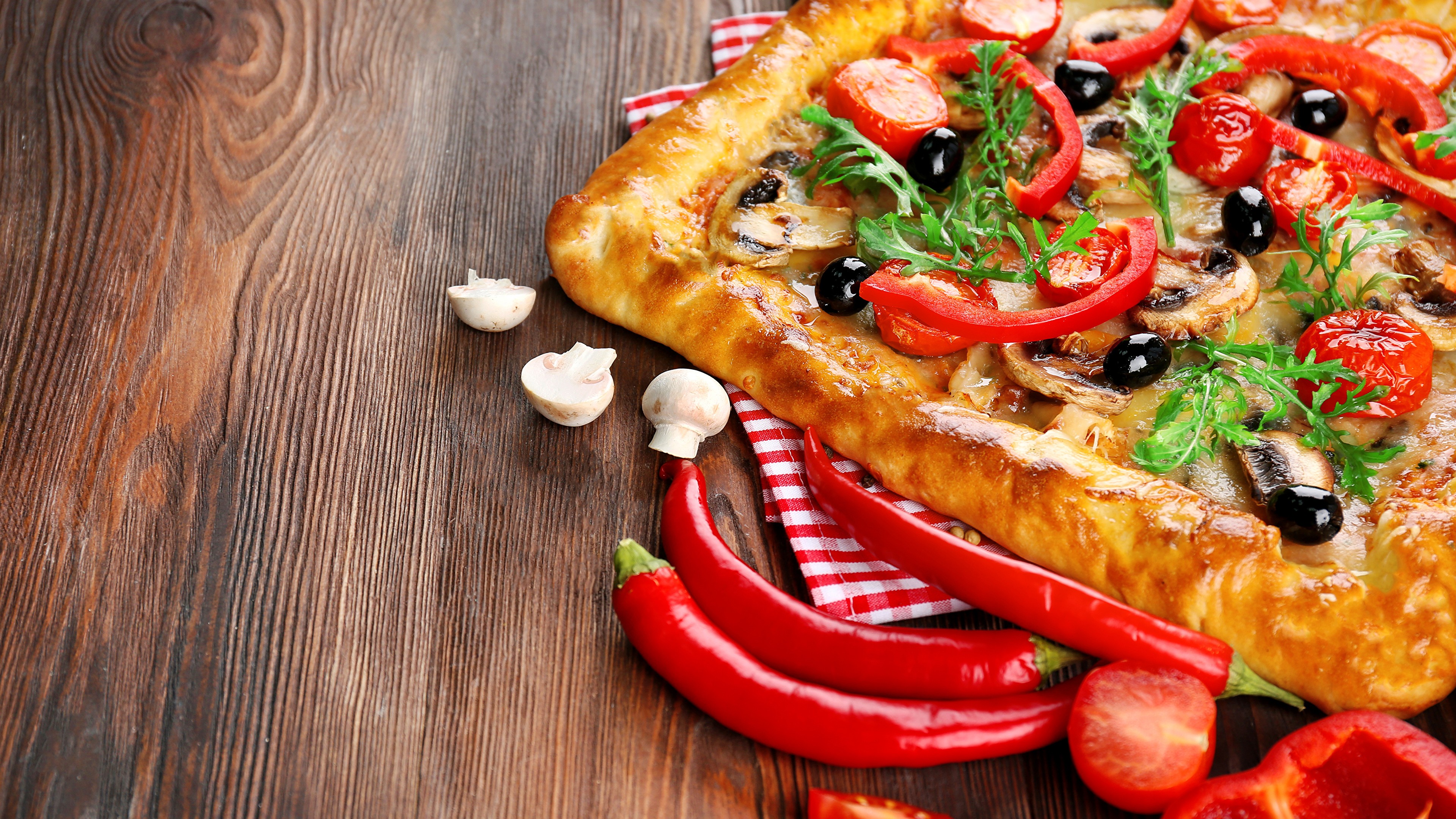 pizza, tomato, pepper, 4k, HD Wallpaper