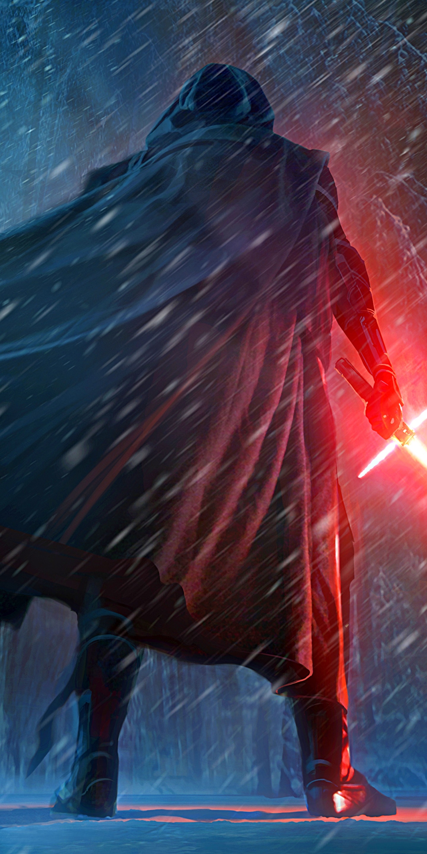 Movie Star Wars Episode VII: The Force Awakens, Star Wars, Kylo Ren, Lightsaber, 1440x2880, Phone HD Wallpaper