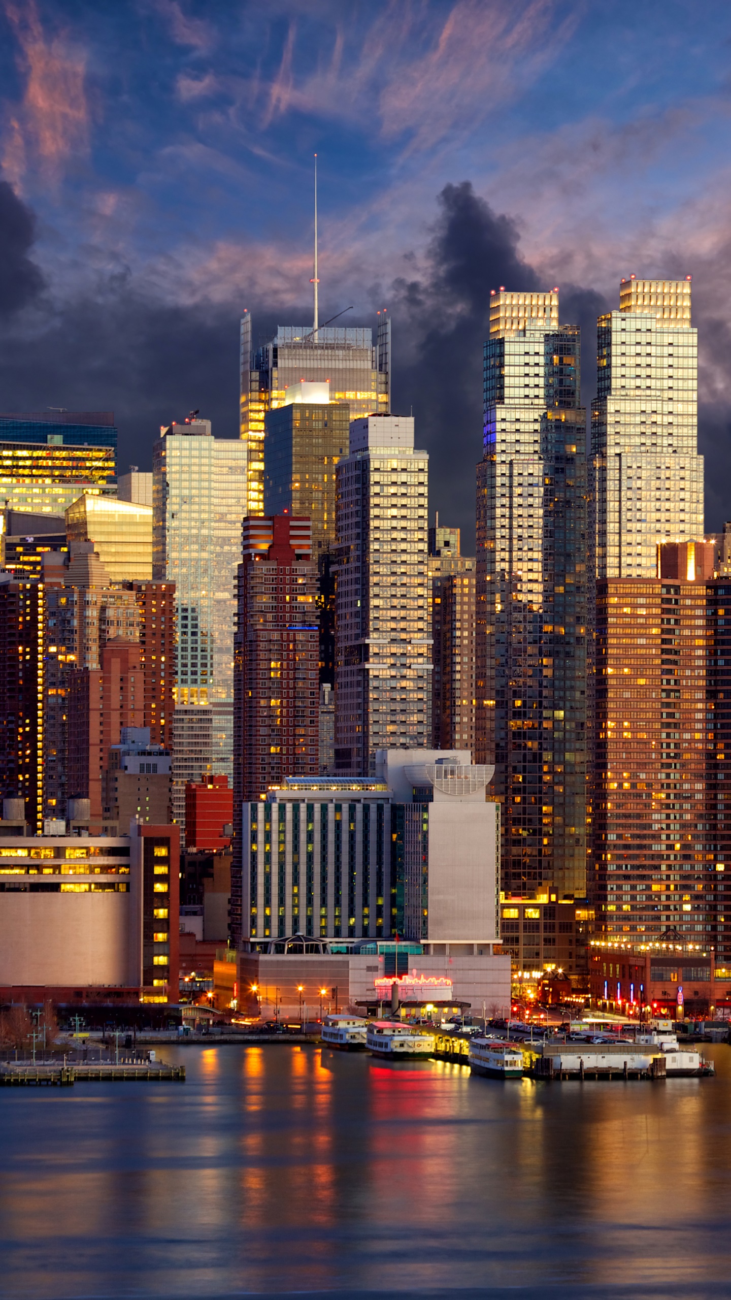 Man Made Manhattan, Skyscraper, City, New York, Building, USA, 1440x2560, Phone HD Wallpaper