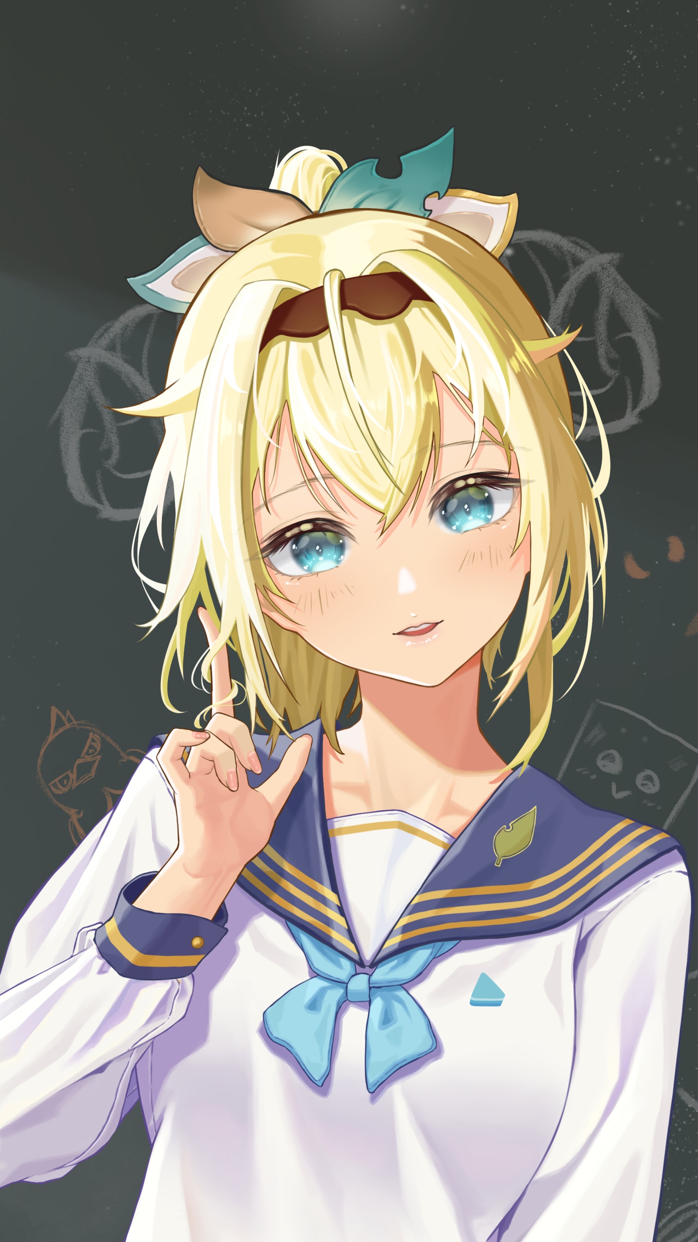 Anime Virtual Youtuber, School Uniform, Hololive, Kazama Iroha, 1440x2560, Phone HD Wallpaper