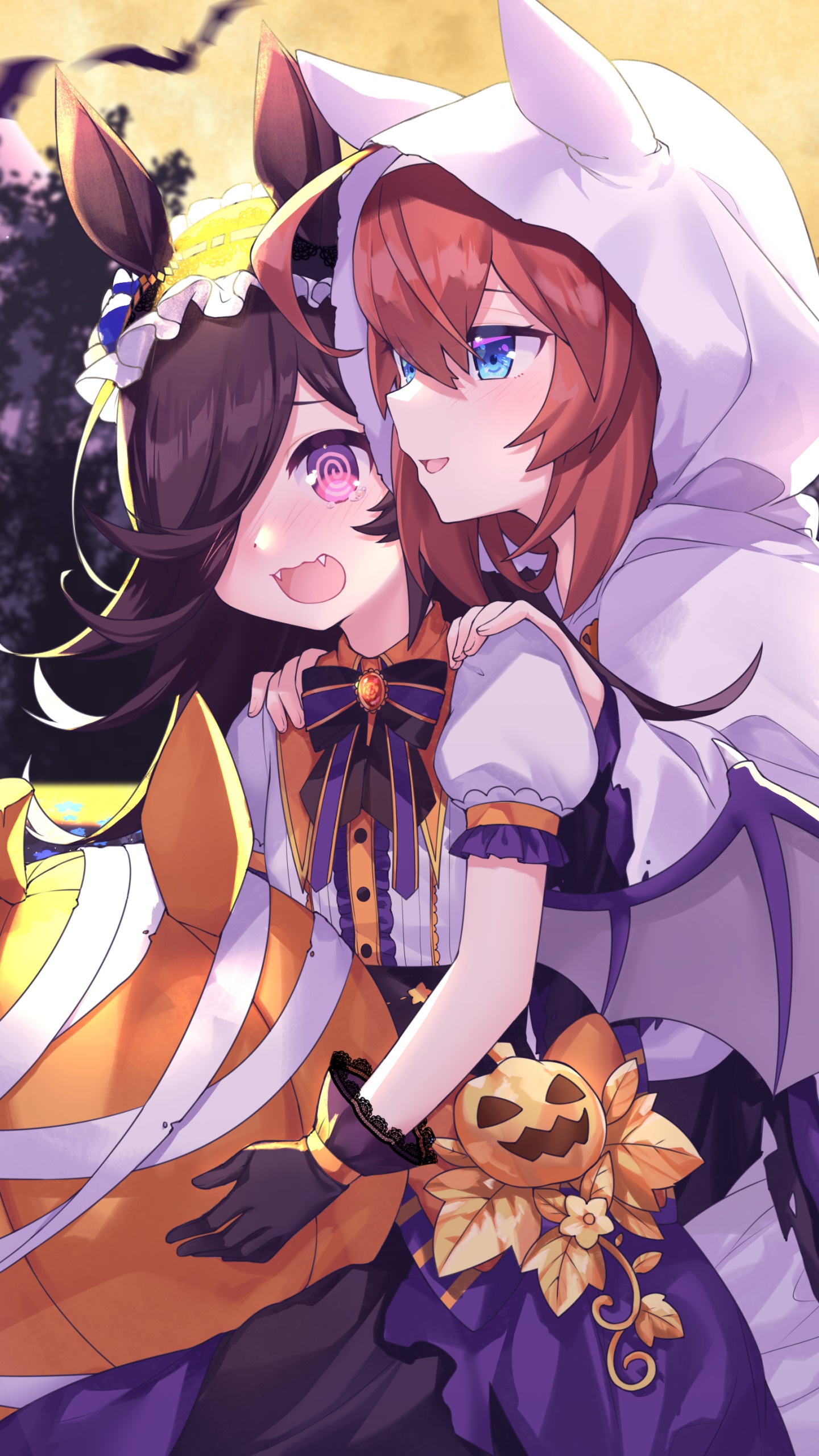 Anime Uma Musume: Pretty Derby, Rice Shower, Mihono Bourbon, 1440x2560, Phone HD Wallpaper