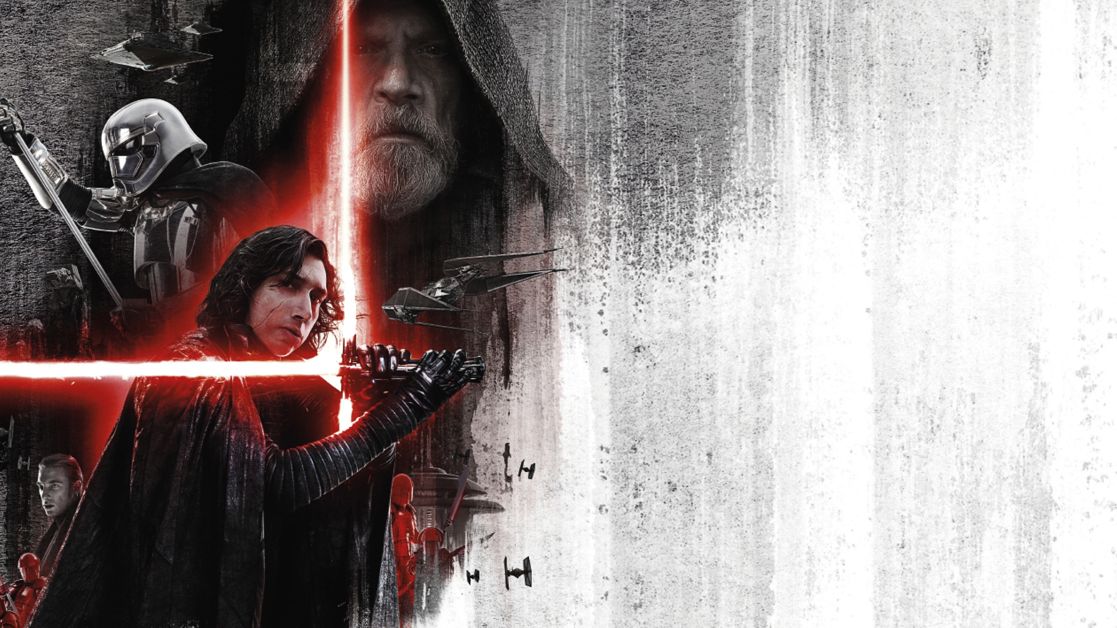 Star Wars: The Last Jedi, Adam Driver, Mark Hamill, poster, 4K, HD Wallpaper