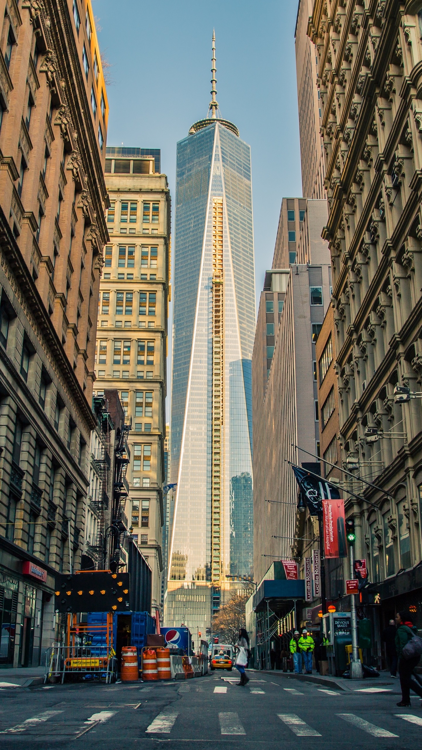 Man Made Manhattan, New York, Building, Street, 1440x2560, Phone HD Wallpaper