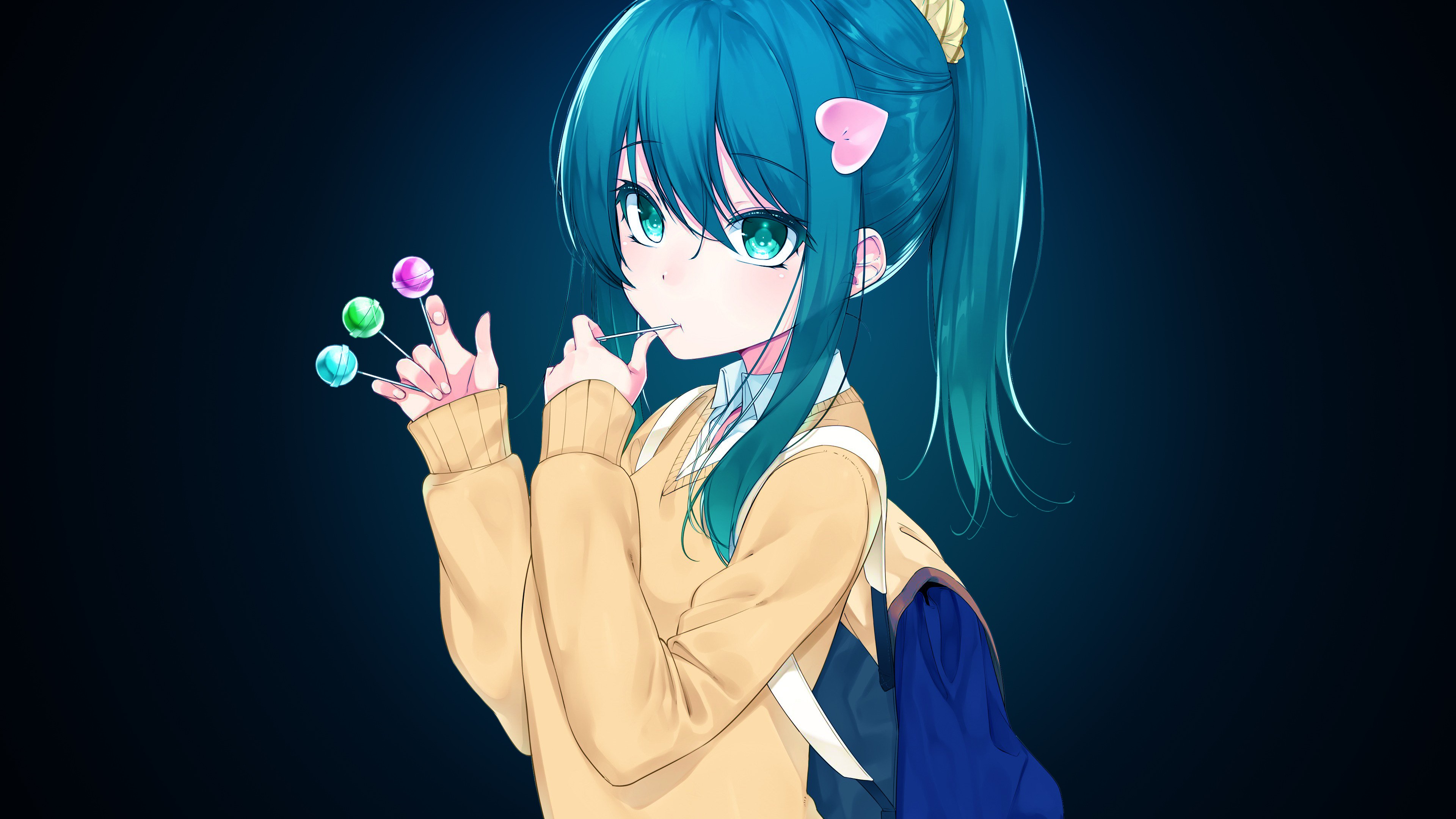 anime, girl, beauty, 4k, HD Wallpaper