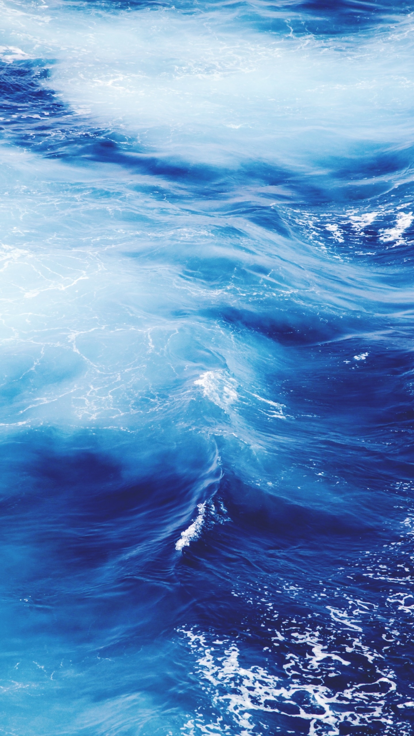 Earth Ocean, Water, Blue, 1440x2560, Phone HD Wallpaper