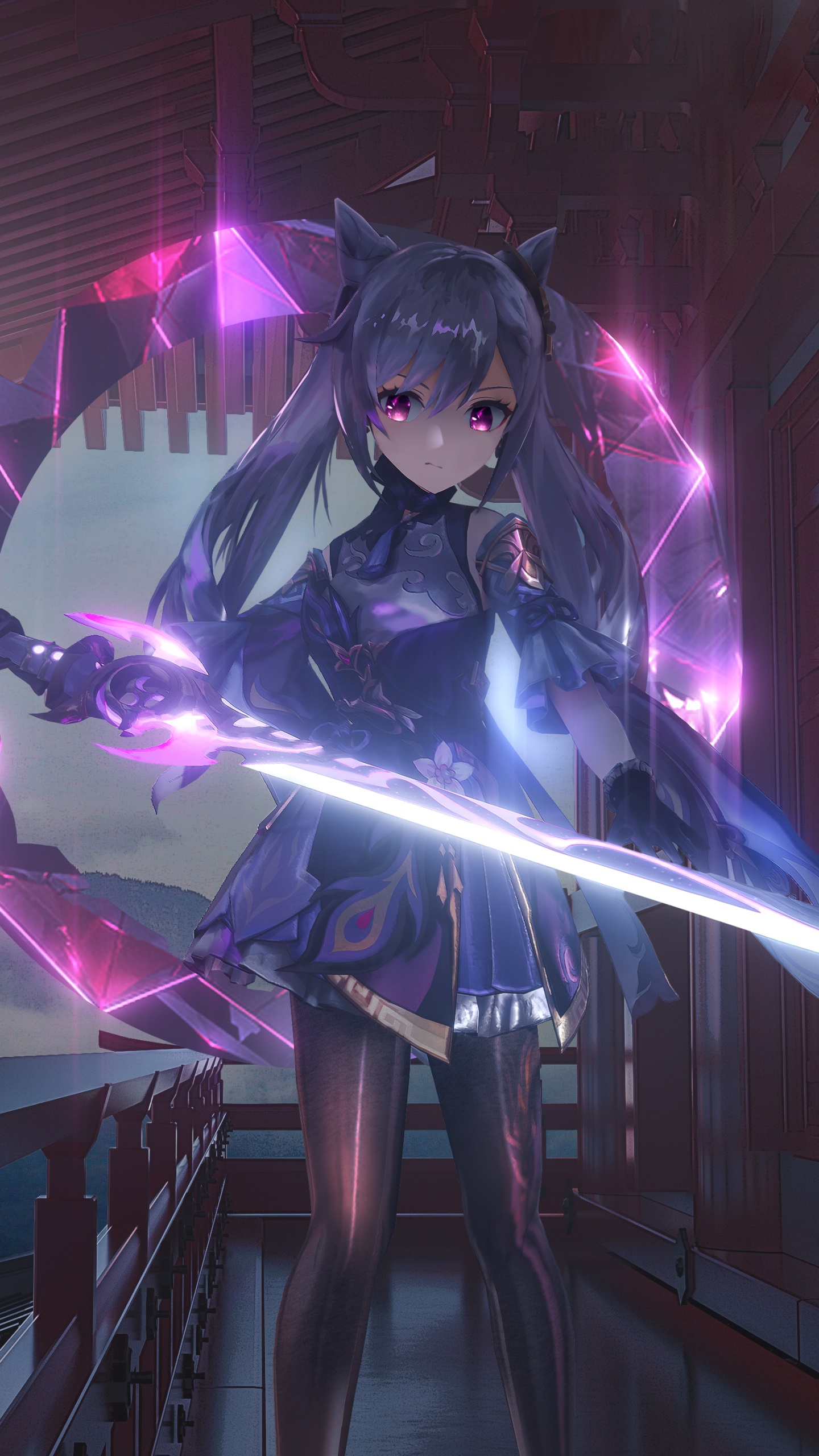 Video Game Genshin Impact, Keqing (Genshin Impact), 1440x2560, Phone HD Wallpaper