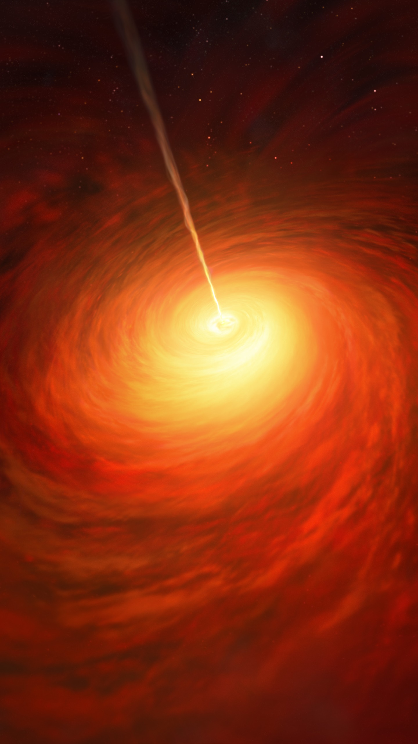 Sci Fi Black Hole, Messier 87, 1440x2560, Phone HD Wallpaper