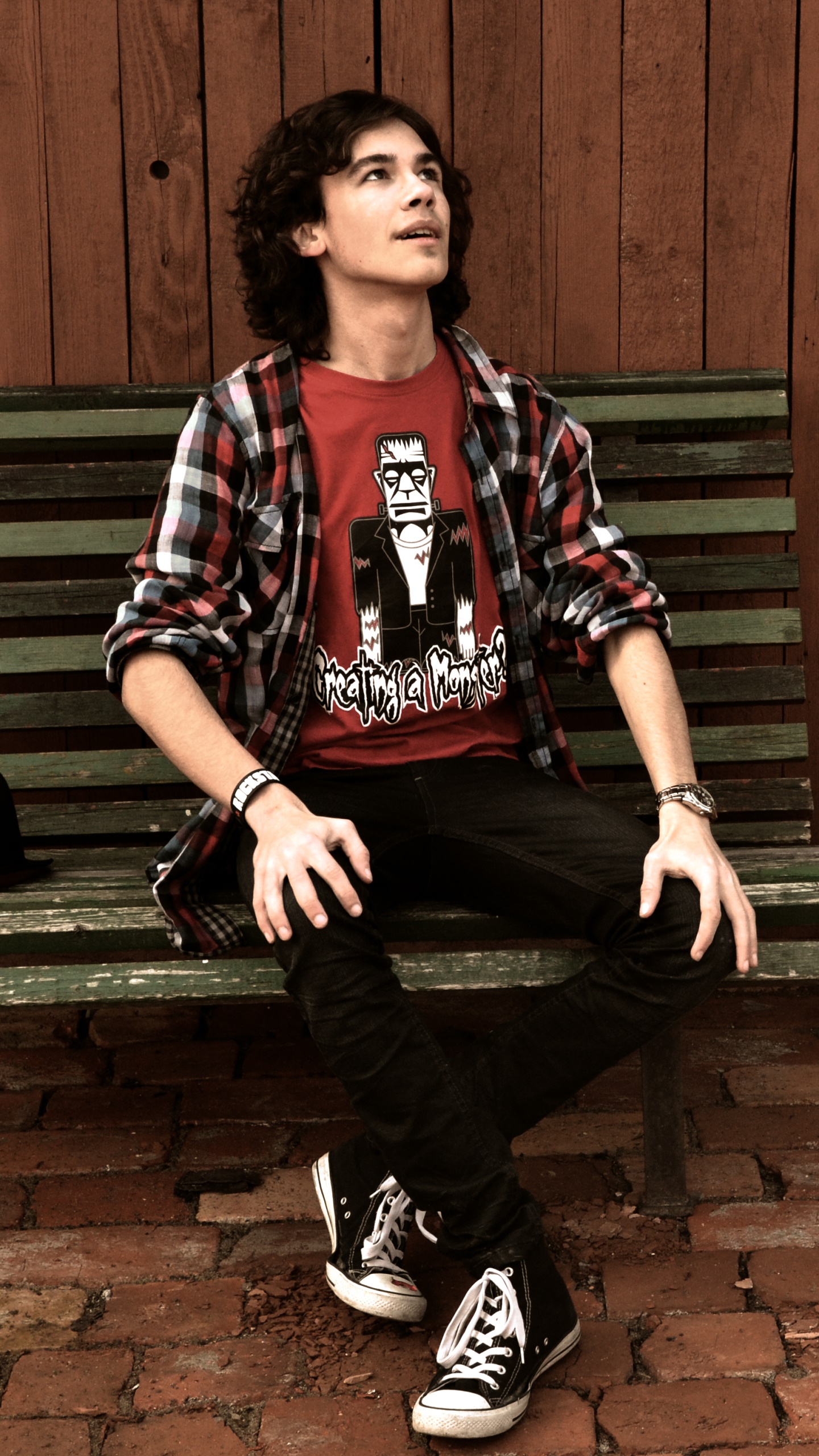 Men Model, Bench, 1440x2560, Phone HD Wallpaper