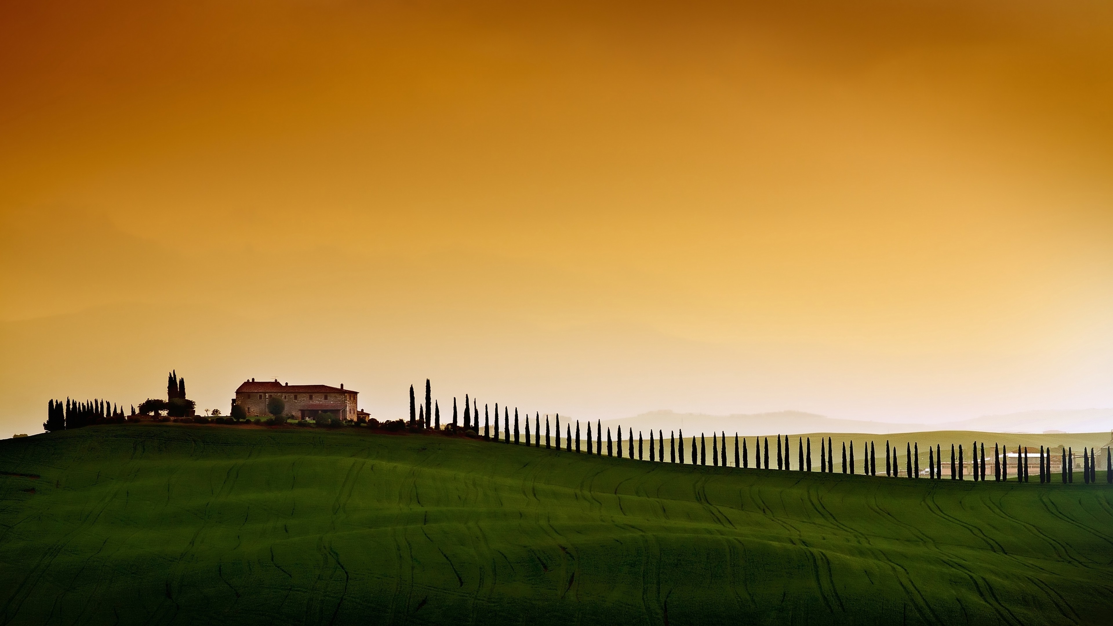 Tuscany, Italy, Europe, sky, field, 4K, HD Wallpaper