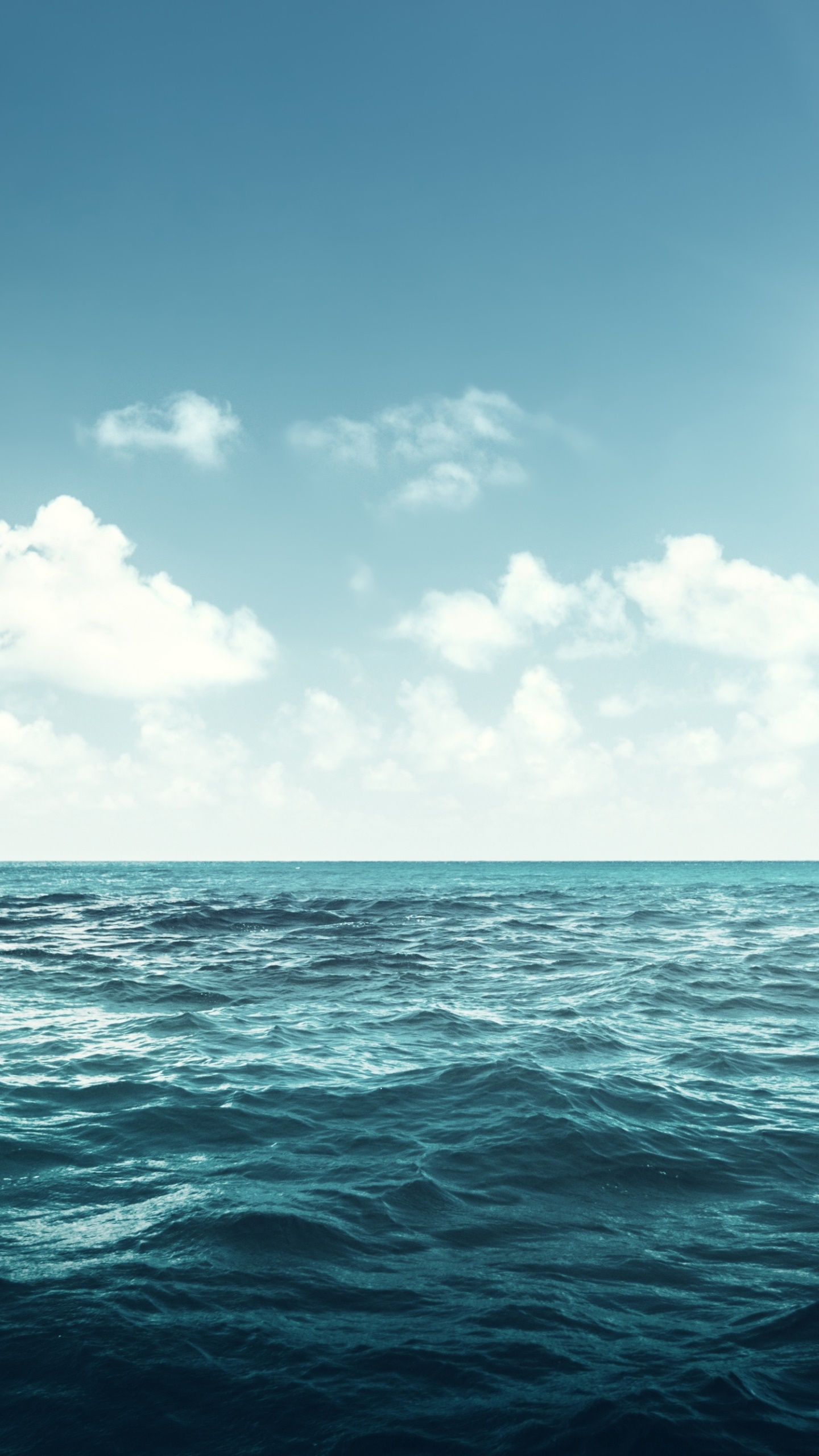 Earth Ocean, Cloud, Nature, Horizon, Sky, 1440x2560, Phone HD Wallpaper