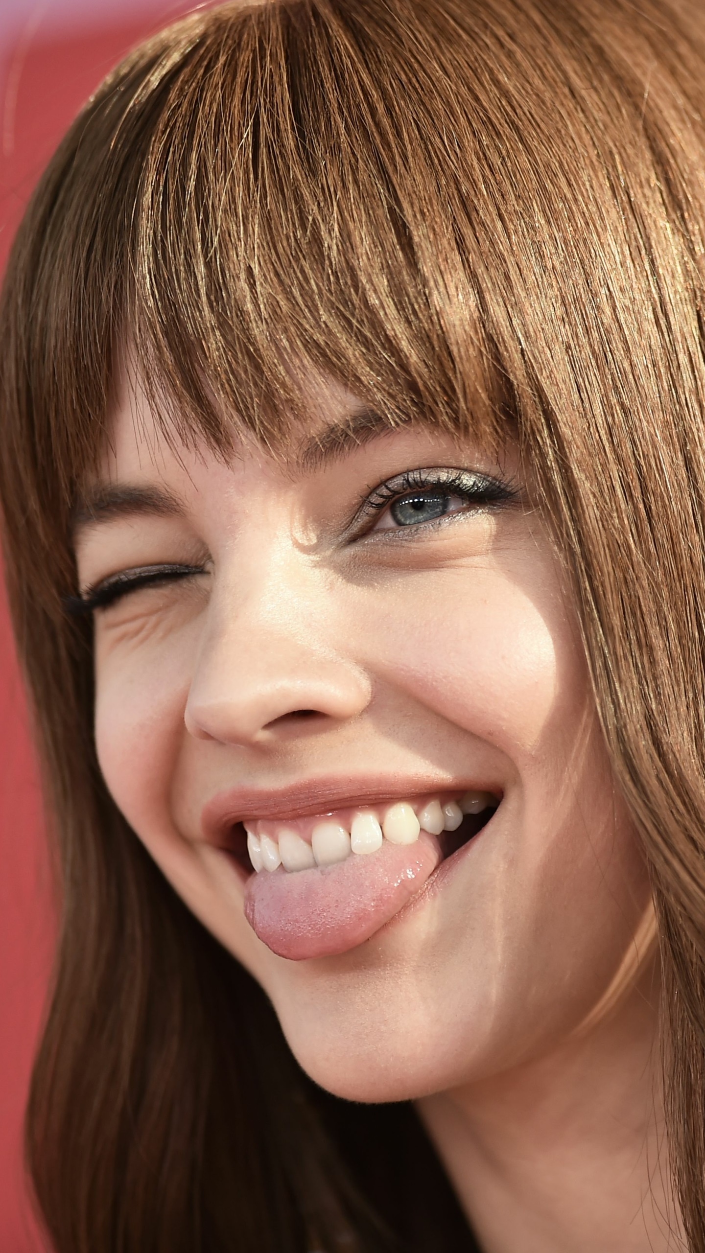 Celebrity Barbara Palvin, Face, Hungarian, Close-up, Brunette, Model, 1440x2560, Phone HD Wallpaper