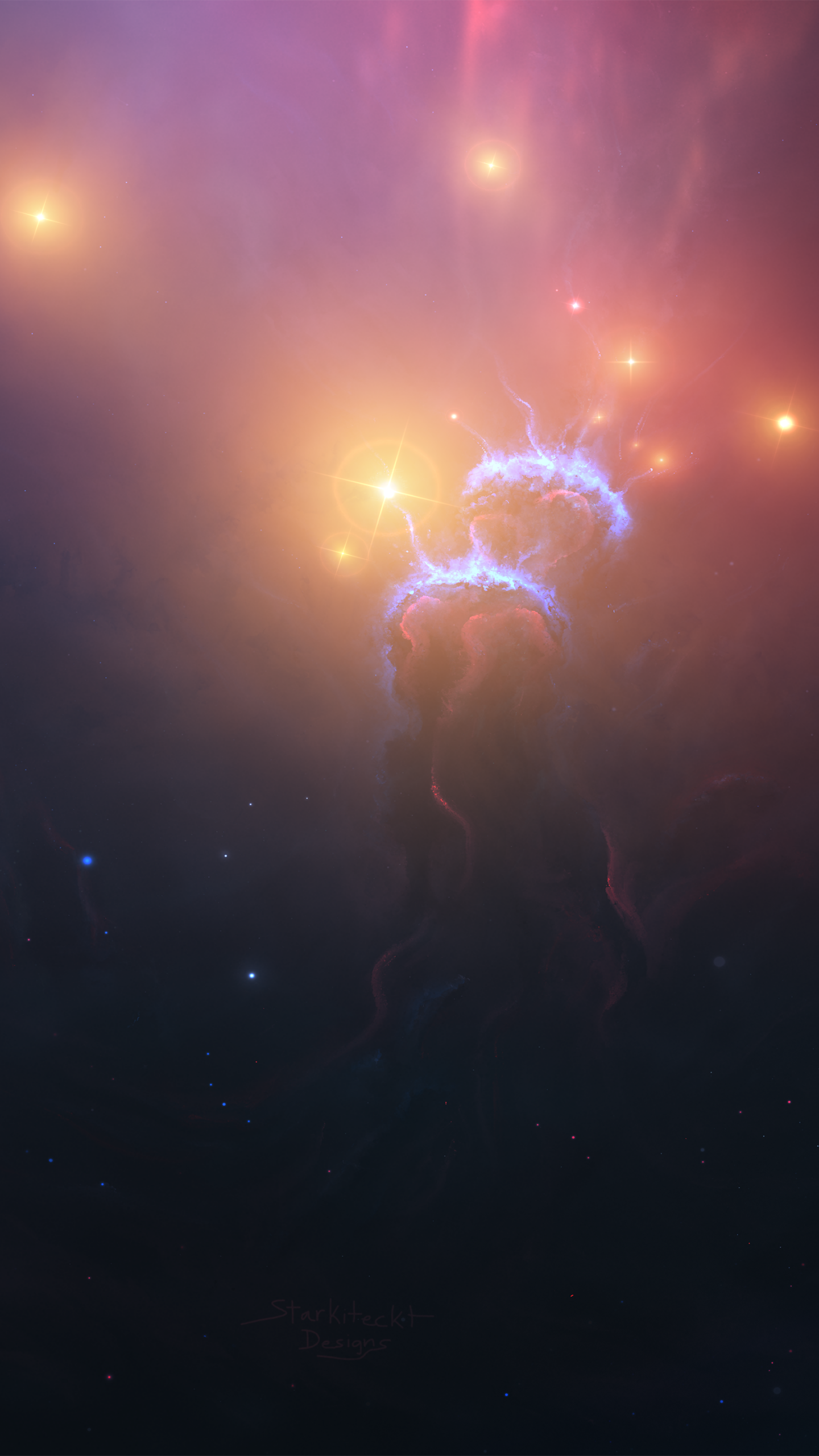 Sci Fi Nebula, Space, Stars, 1440x2560, Phone HD Wallpaper