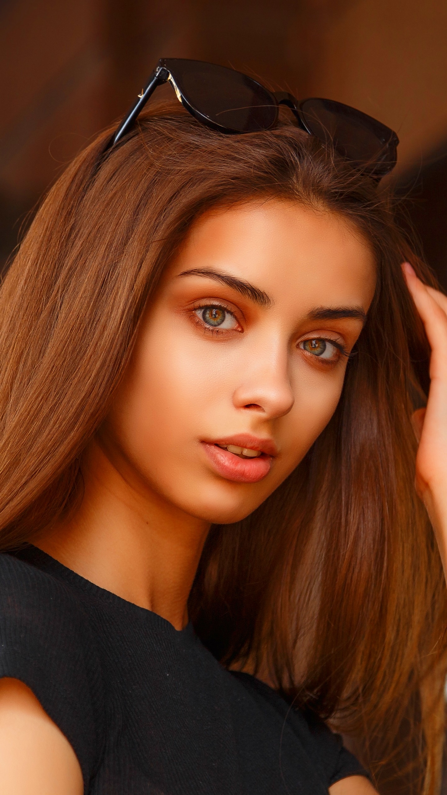 Women Model, Brunette, Sunglasses, 1440x2560, Phone HD Wallpaper