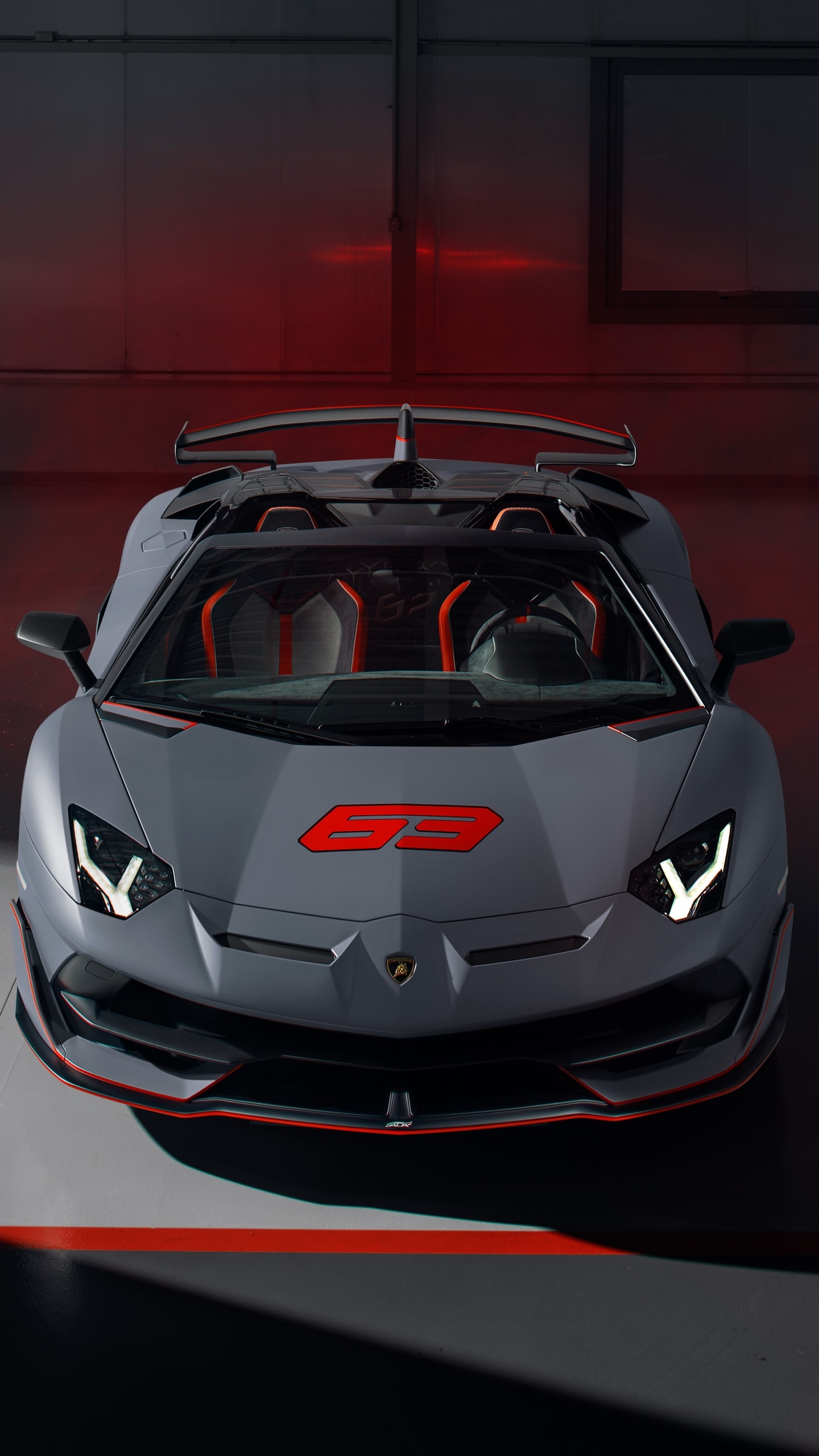 Vehicles Lamborghini Aventador SVJ, Lamborghini, Car, Lamborghini Aventador, Silver Car, Supercar, 1440x2560, Phone HD Wallpaper