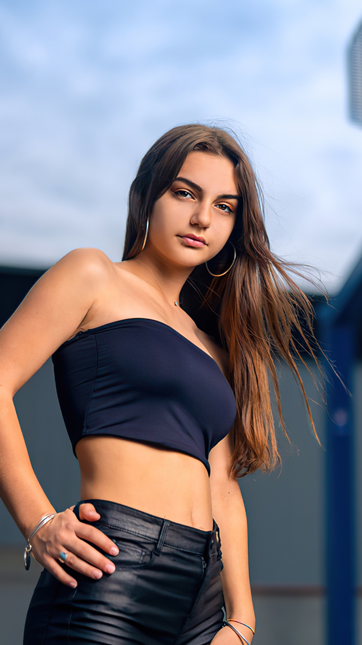 Women Model, Long Hair, Brunette, 1440x2560, Phone HD Wallpaper