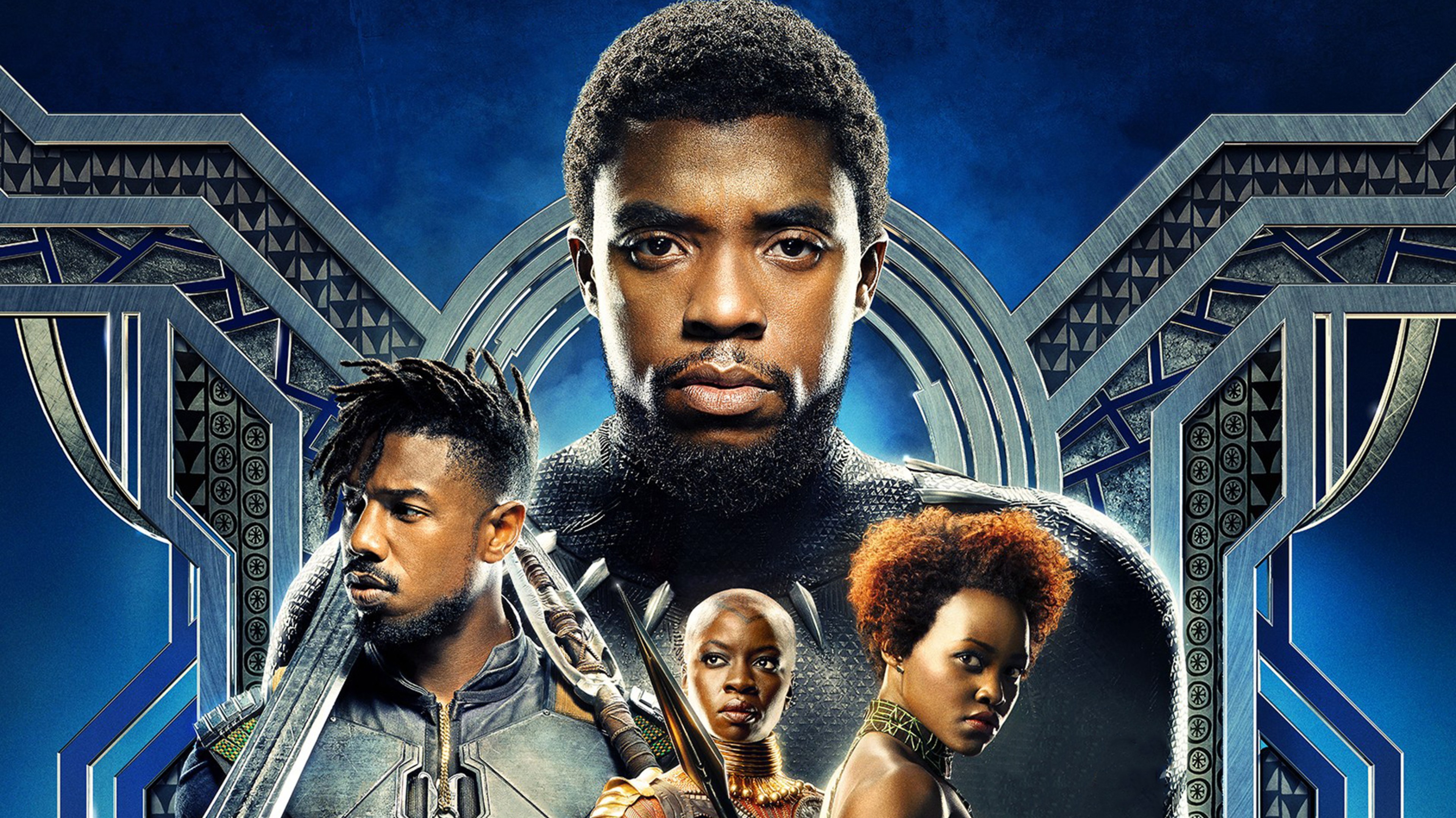 Black Panther, Chadwick Boseman, Michael B. Jordan, 4k, HD Wallpaper