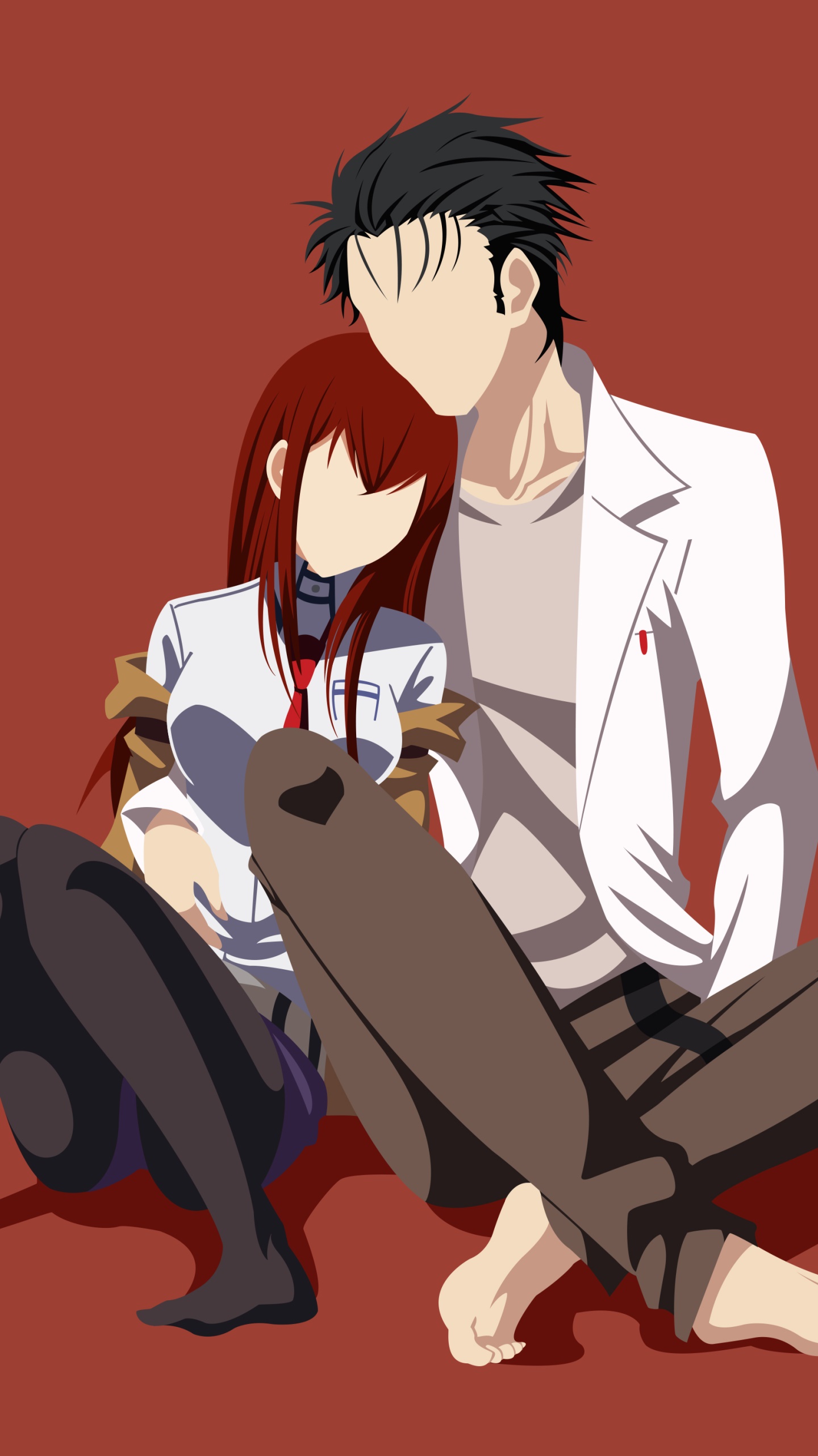 Anime Steins;Gate, Kurisu Makise, Rintaro Okabe, 1440x2560, Phone HD Wallpaper