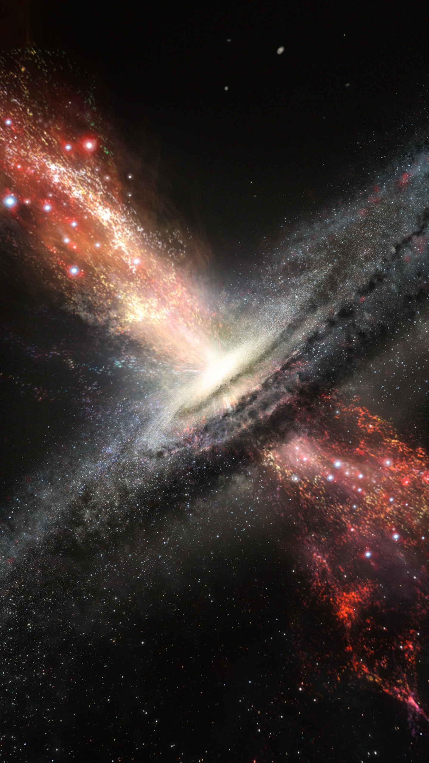 Sci Fi Black Hole, Space, Galaxy, 1440x2560, Phone HD Wallpaper