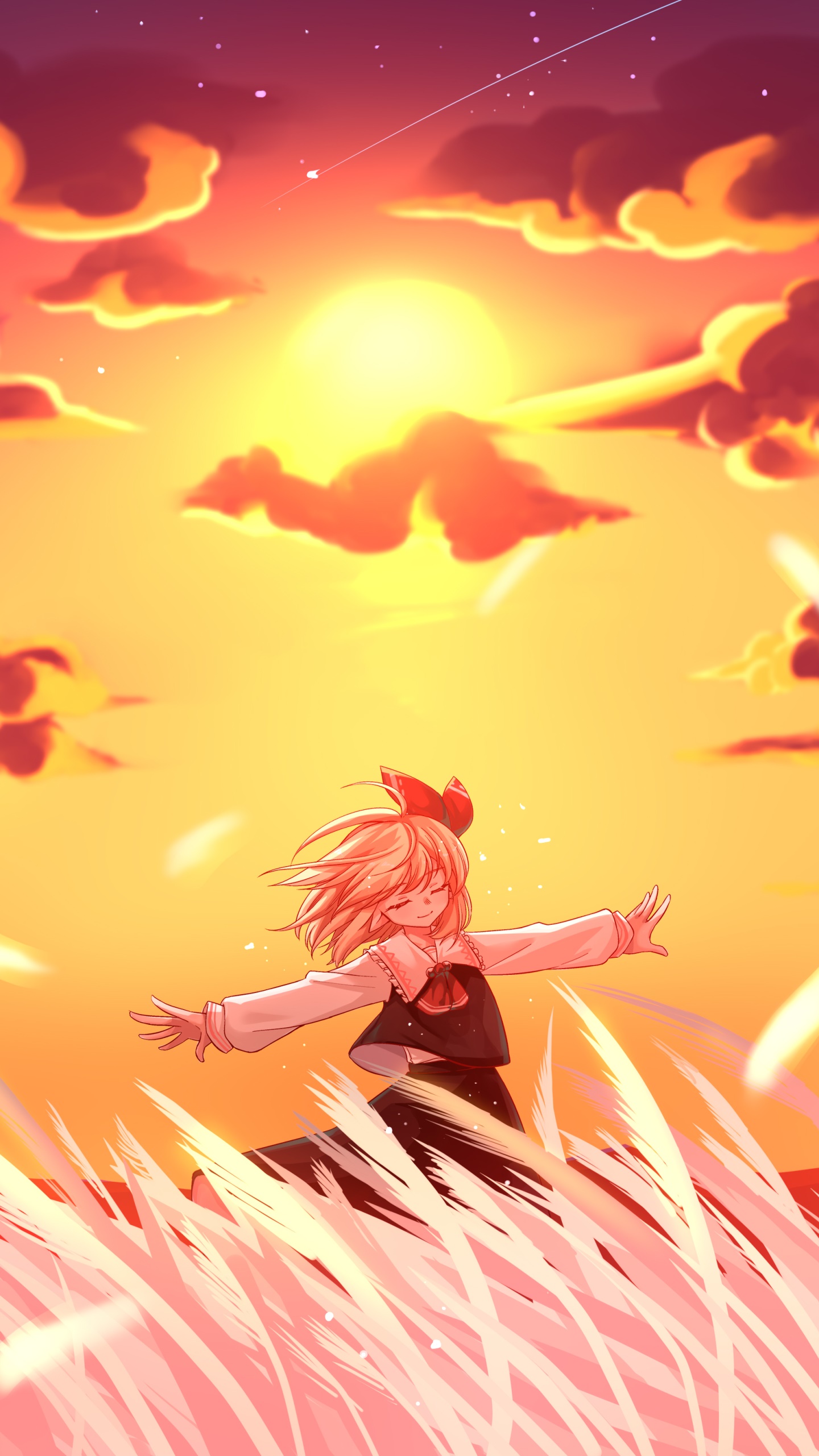 Anime Touhou, Blonde, Rumia (Touhou), 1440x2560, Phone HD Wallpaper