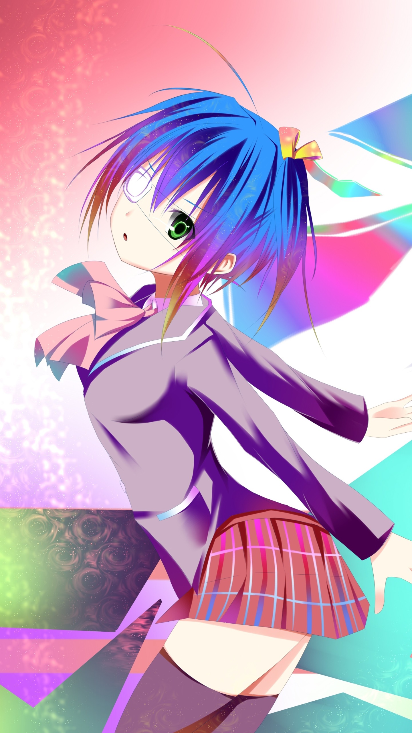 Anime Love, Chunibyo and Other Delusions, Rikka Takanashi, 1440x2560, Phone HD Wallpaper