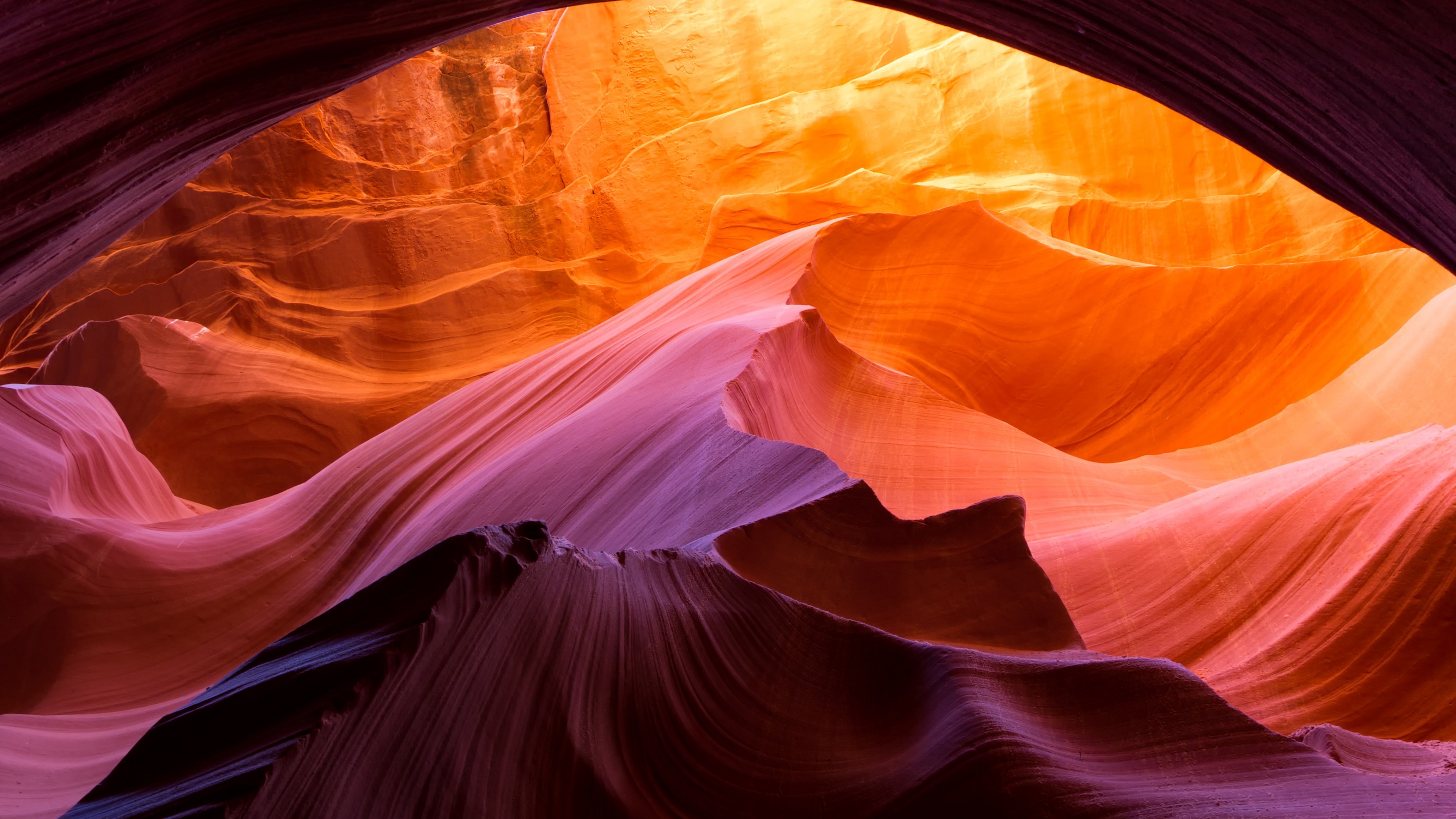 Antelope Canyon, 4k, Arizona, USA, HD Wallpaper