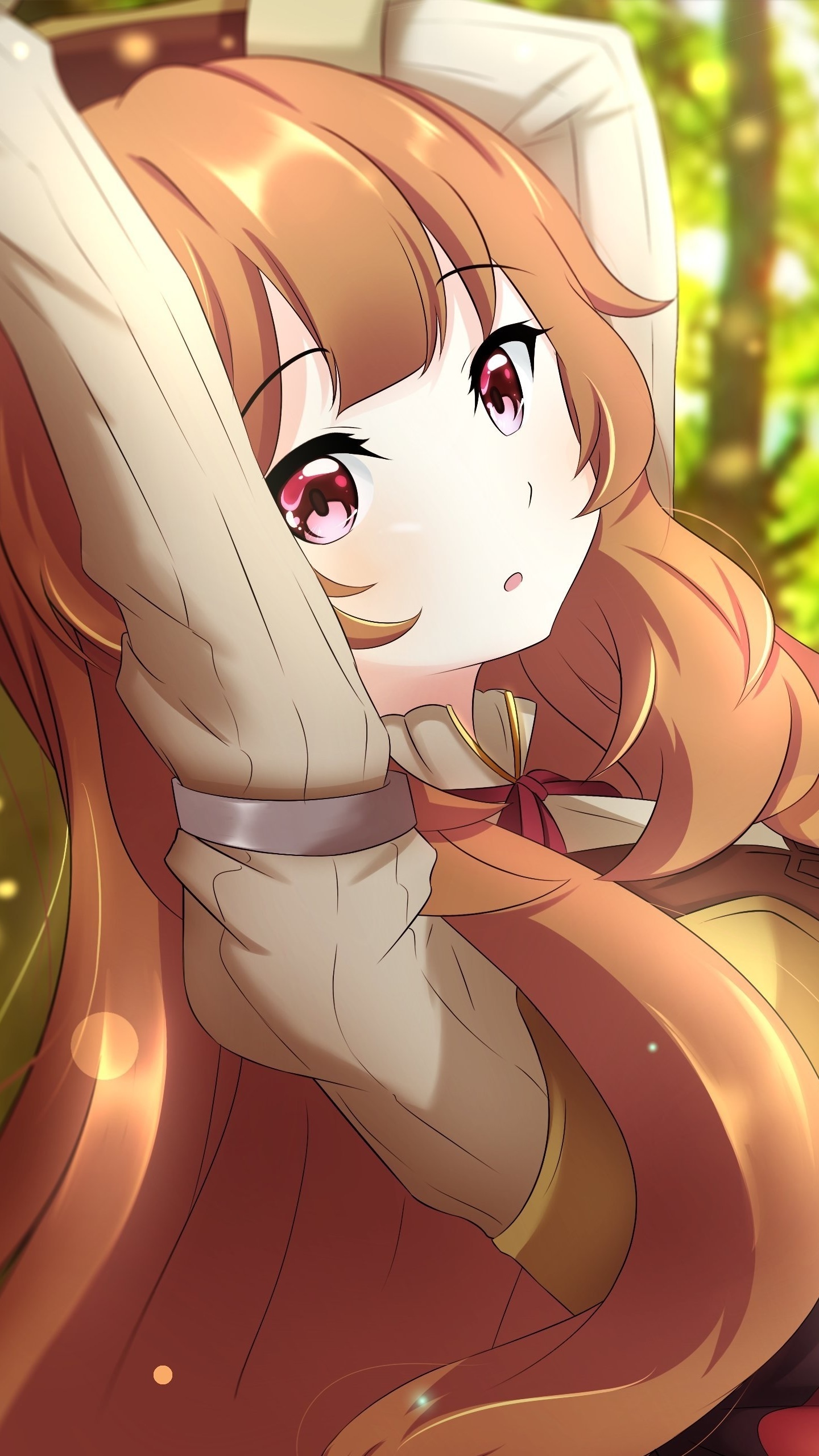 Anime The Rising of the Shield Hero, Raphtalia (The Rising Of The Shield Hero), Brown Hair, Pink Eyes, 1440x2560, Phone HD Wallpaper