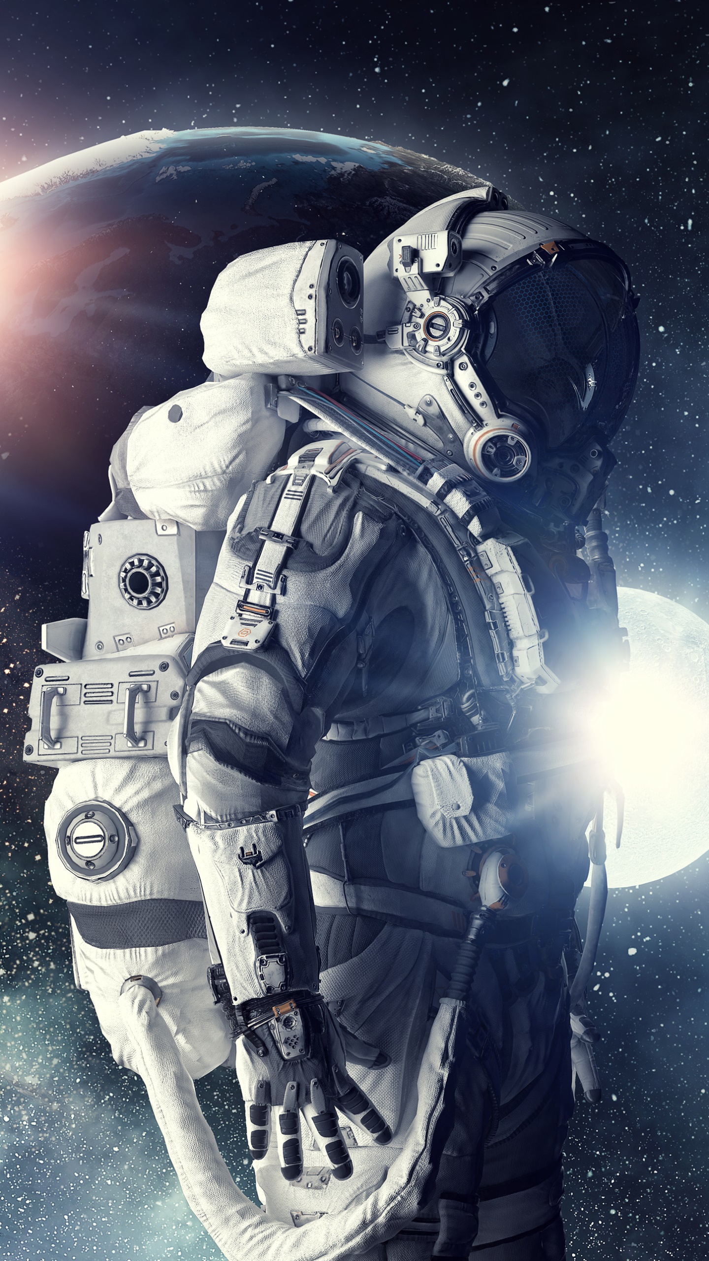 Sci Fi Astronaut, 1440x2560, Phone HD Wallpaper