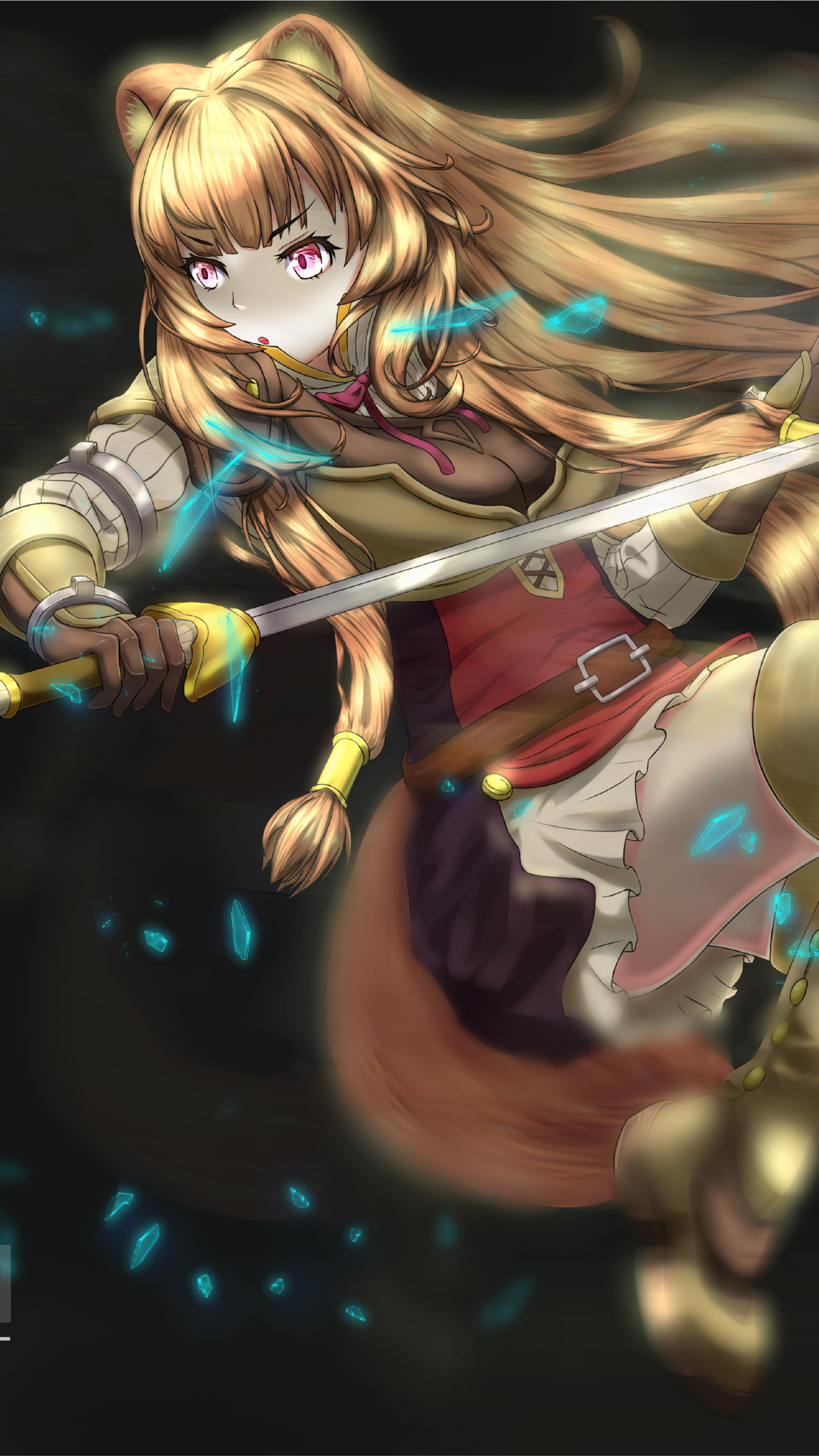 Anime The Rising of the Shield Hero, Raphtalia (The Rising Of The Shield Hero), Sword, 1440x2560, Phone HD Wallpaper