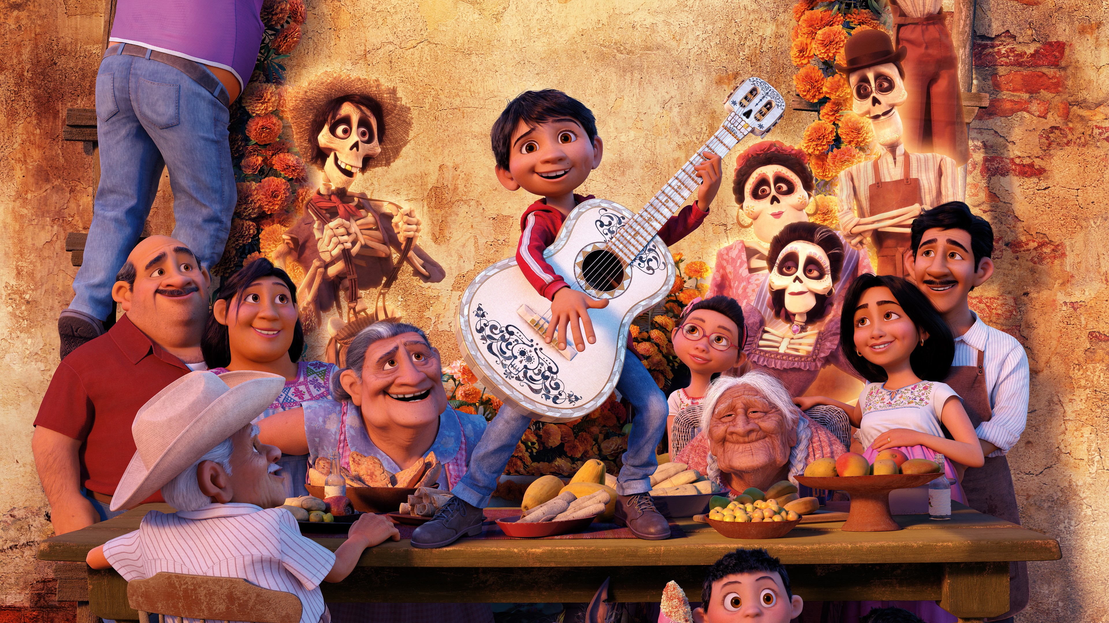 Coco, guitar, 4k, HD Wallpaper