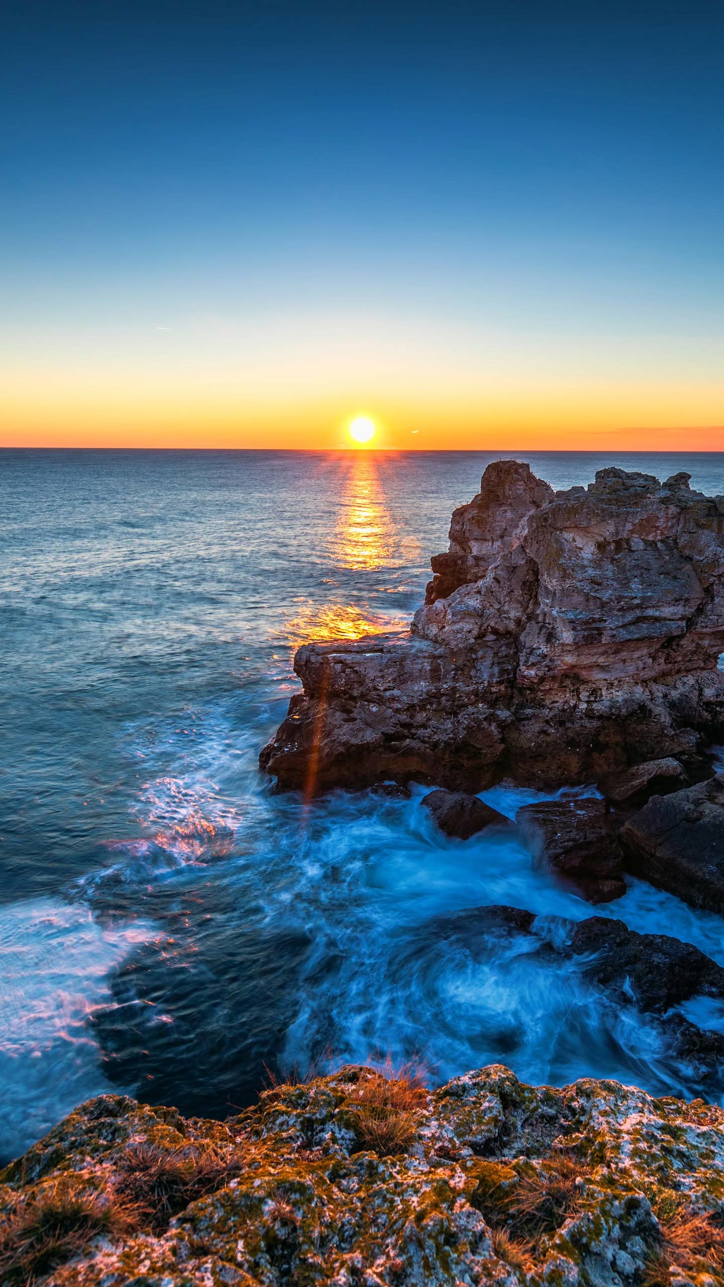 Earth Sunset, 1440x2560, Phone HD Wallpaper