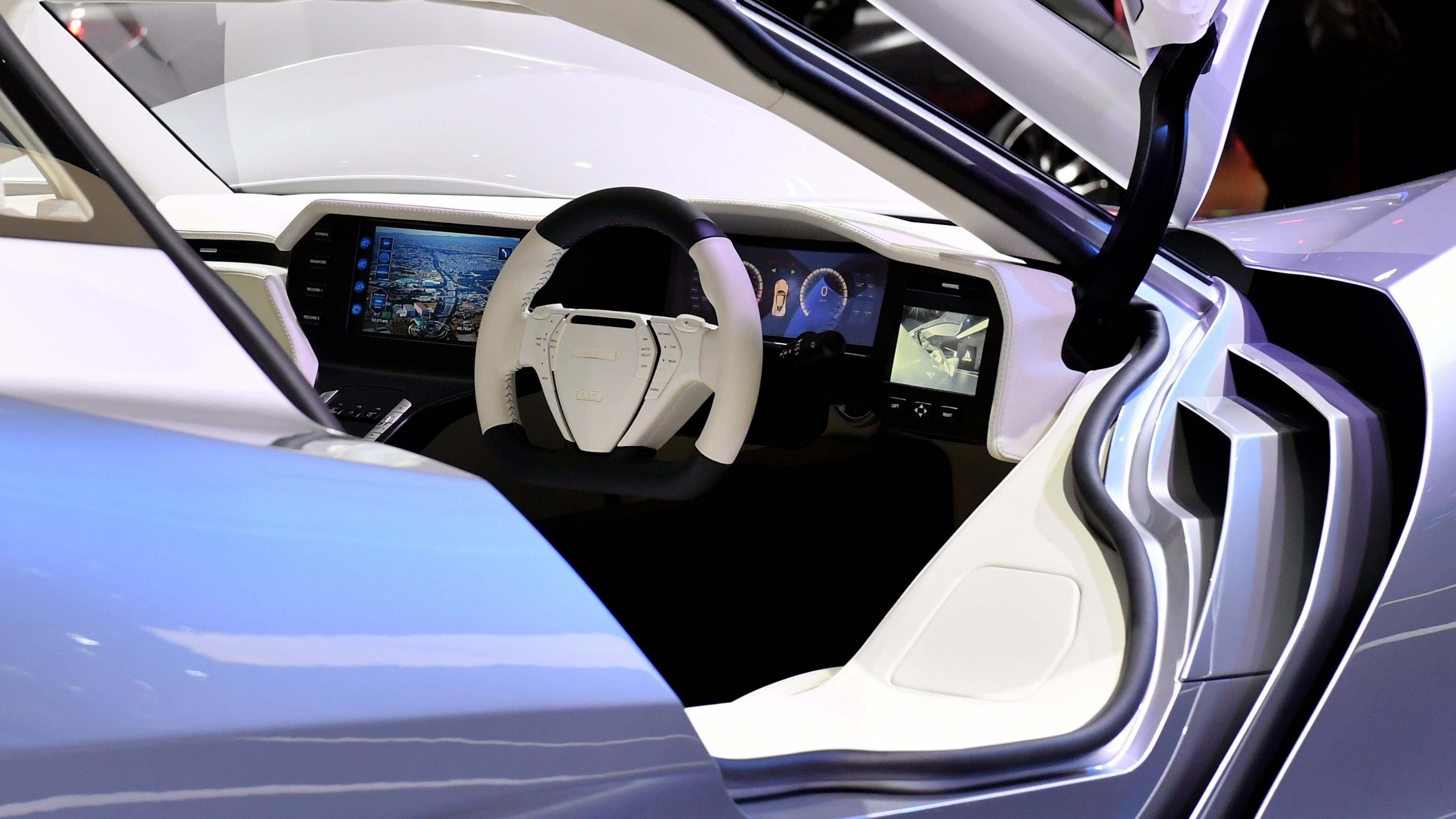 Aspark Owl, electric car, interior, 4k, HD Wallpaper