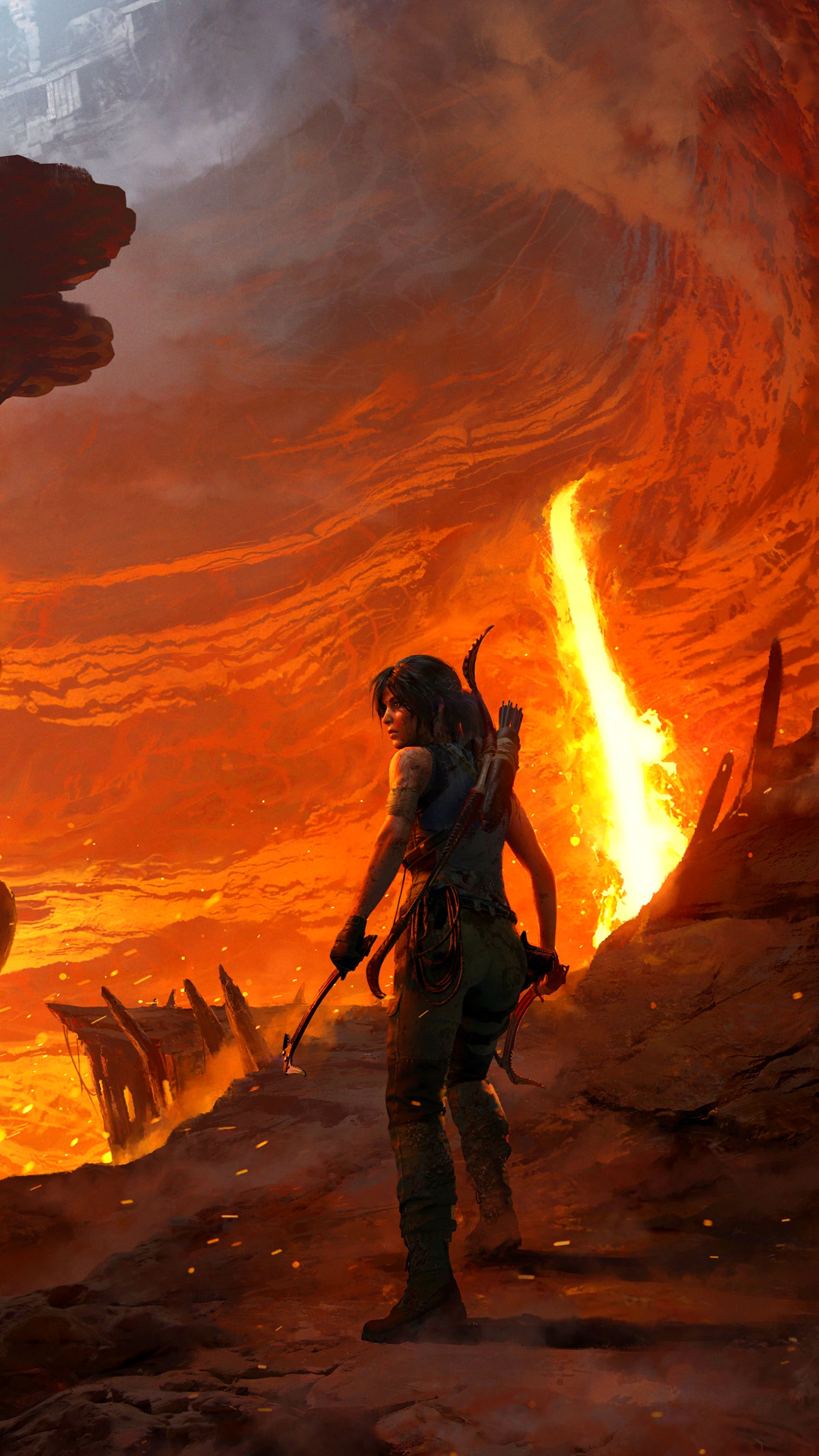 Video Game Shadow of the Tomb Raider, Lara Croft, Tomb Raider, 1440x2560, Phone HD Wallpaper