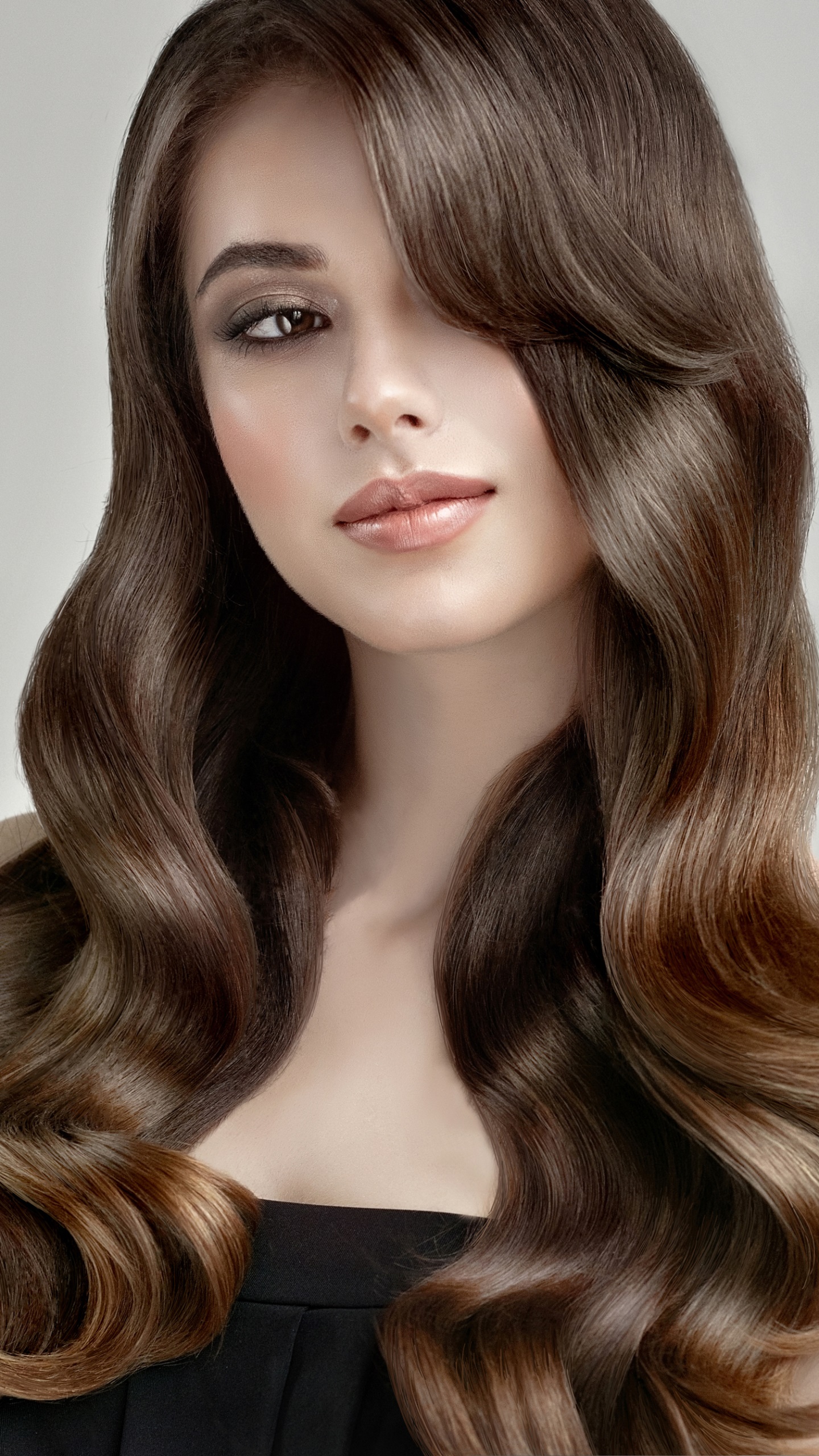 Women Model, Brunette, Long Hair, 1440x2560, Phone HD Wallpaper
